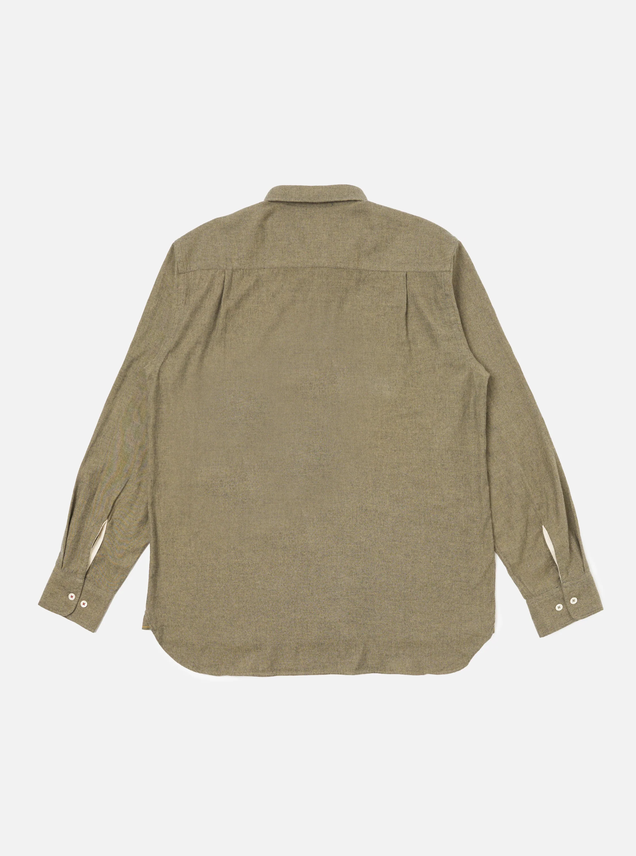 Mustard Brushed Marl Twill Square Pocket Shirt - Image 5