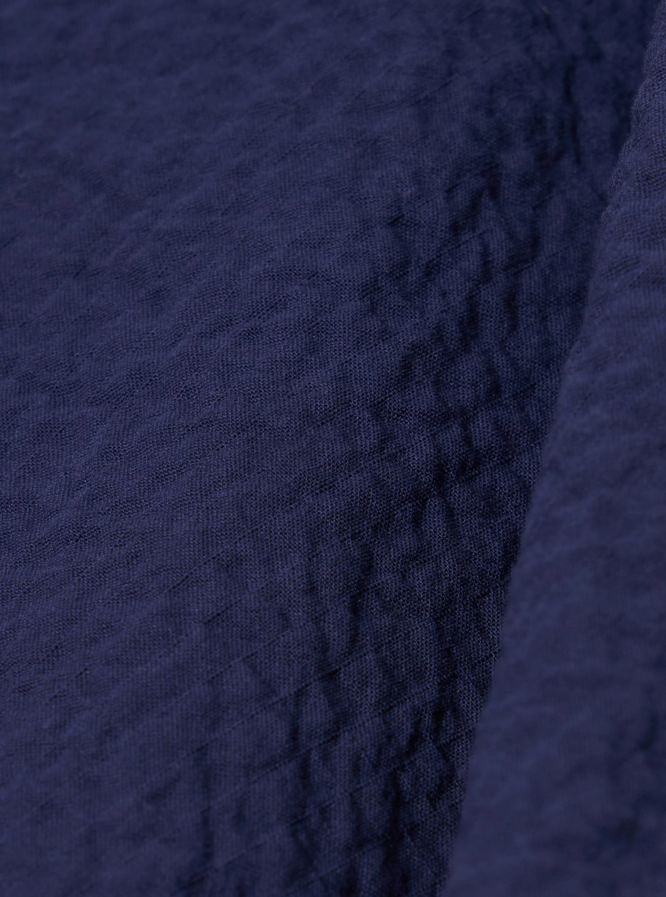 Navy Arten Seersucker Attendant Shirt - Image 4