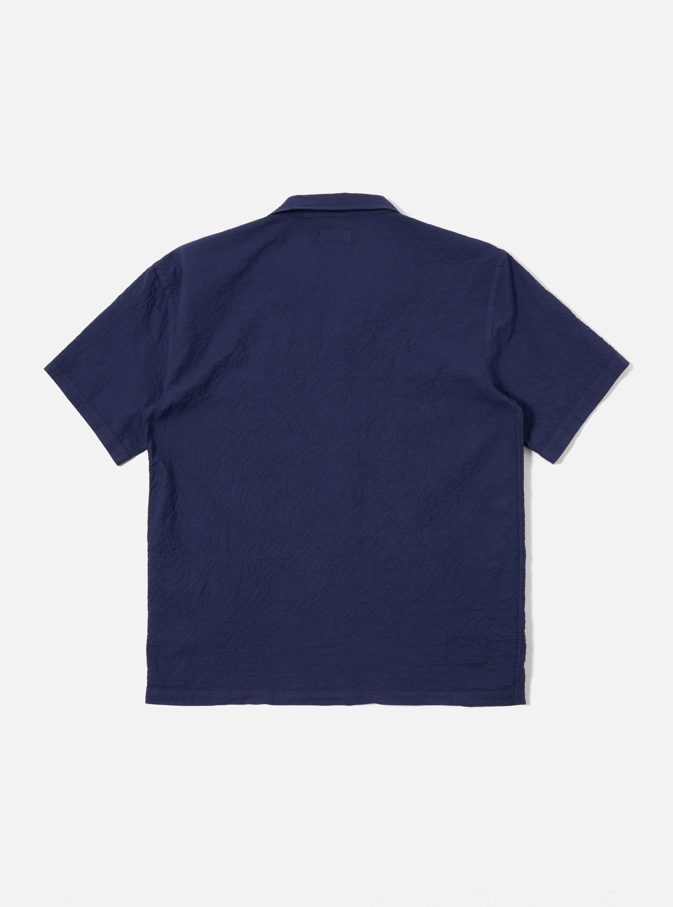 Navy Arten Seersucker Road Shirt - Image 5