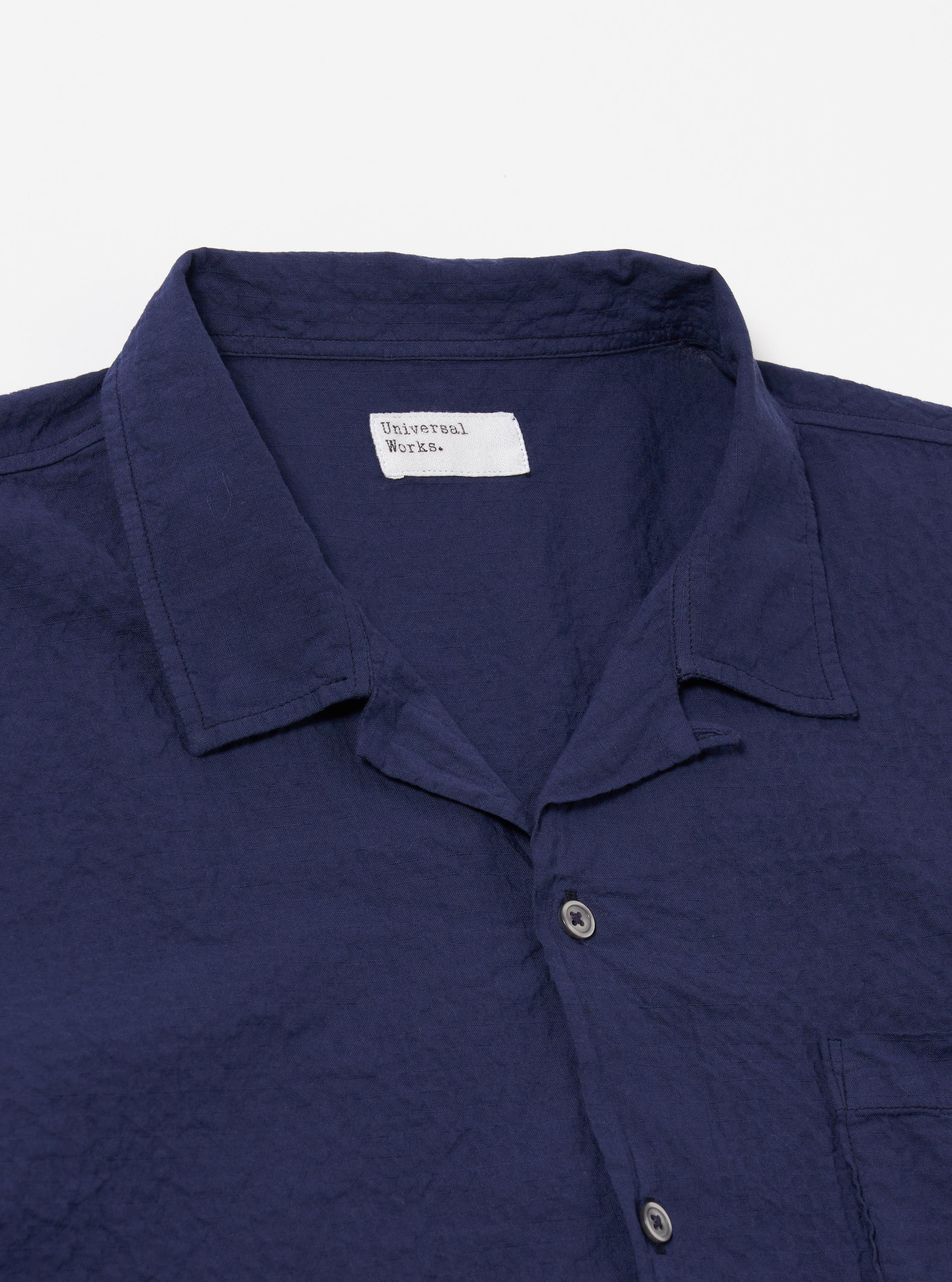 Navy Arten Seersucker Road Shirt - Image 6