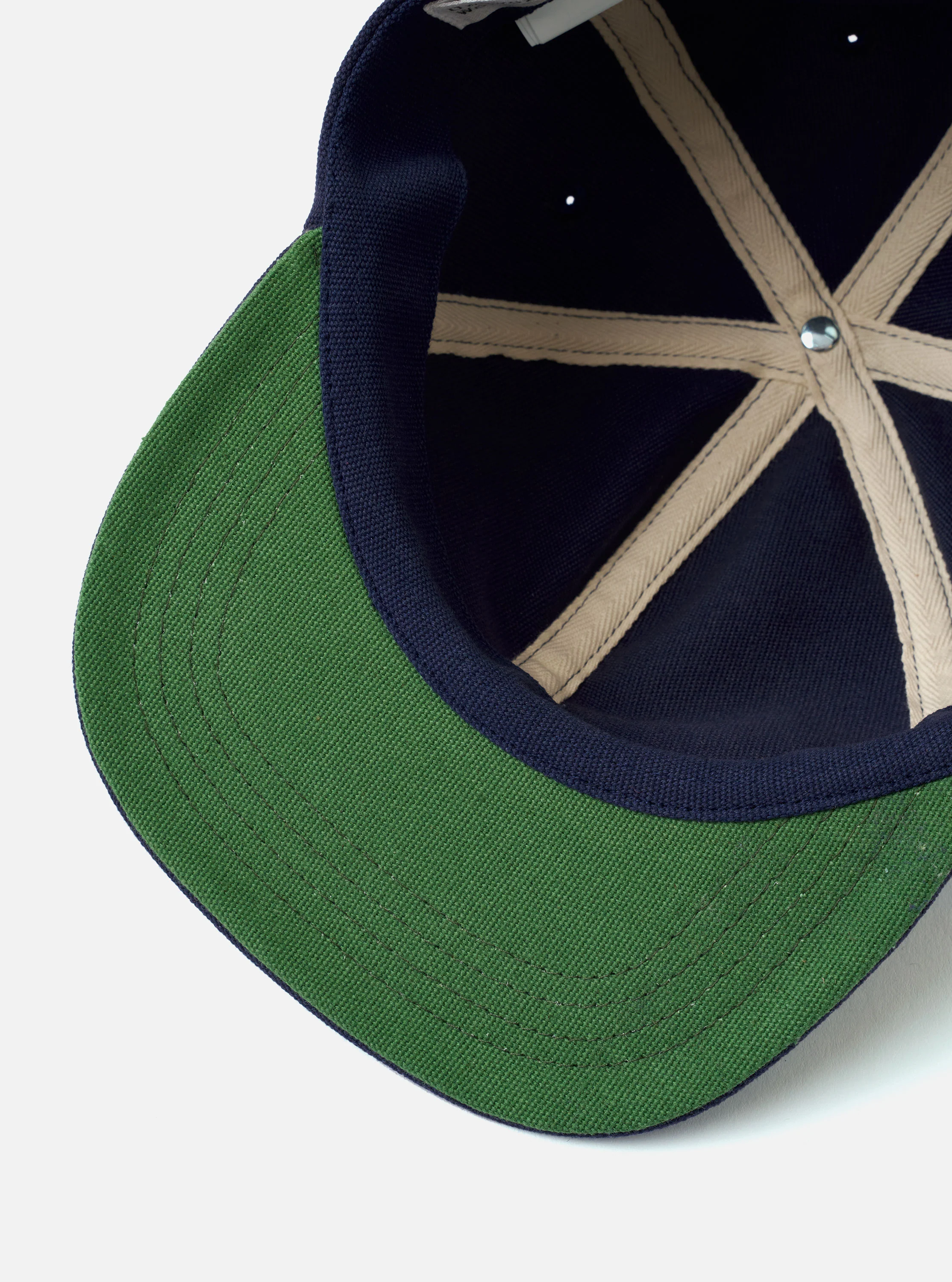 Navy Canvas Baseball Hat - Image 4