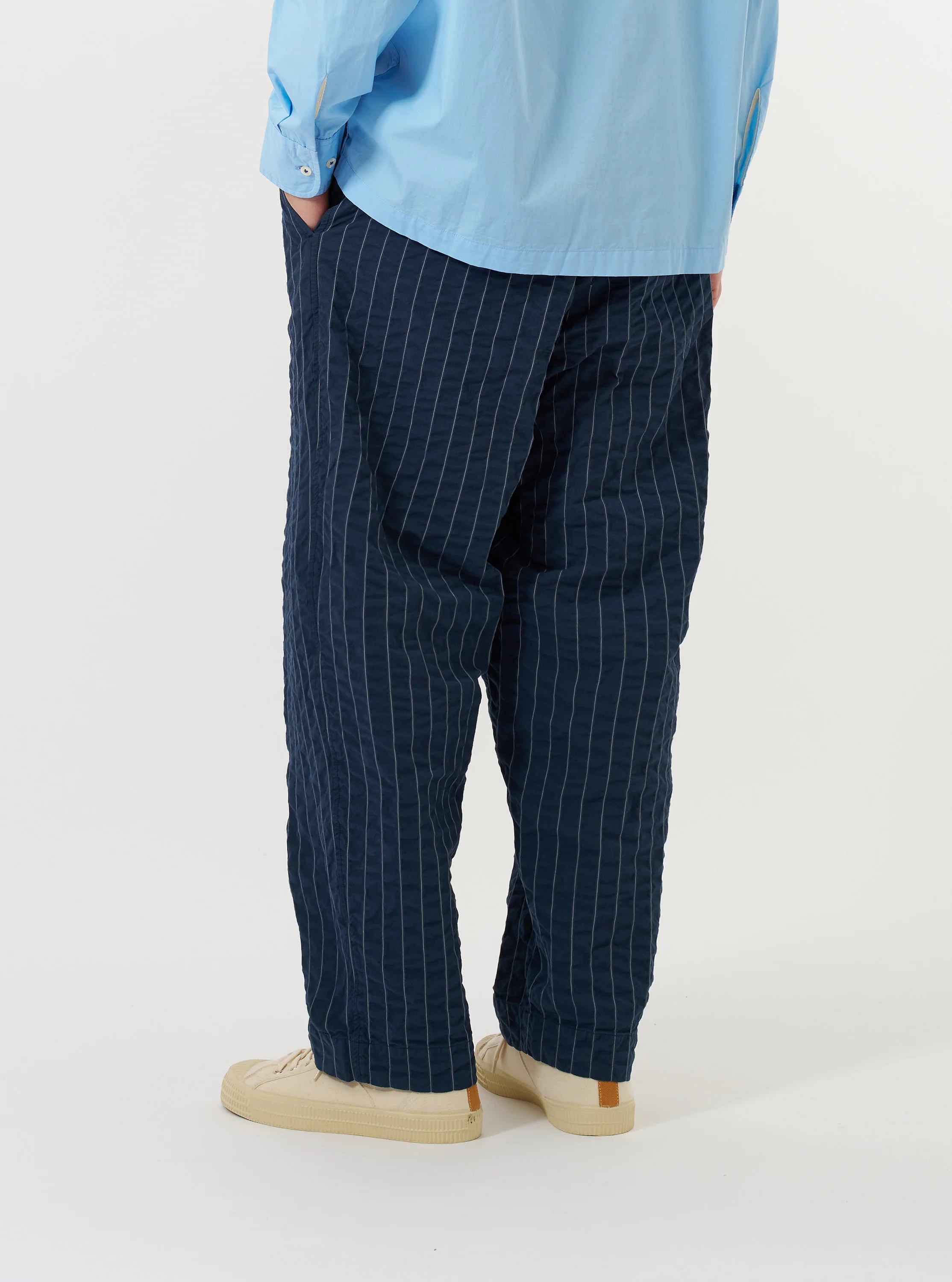 Navy Chester Stripe Oxford Pant - Image 3