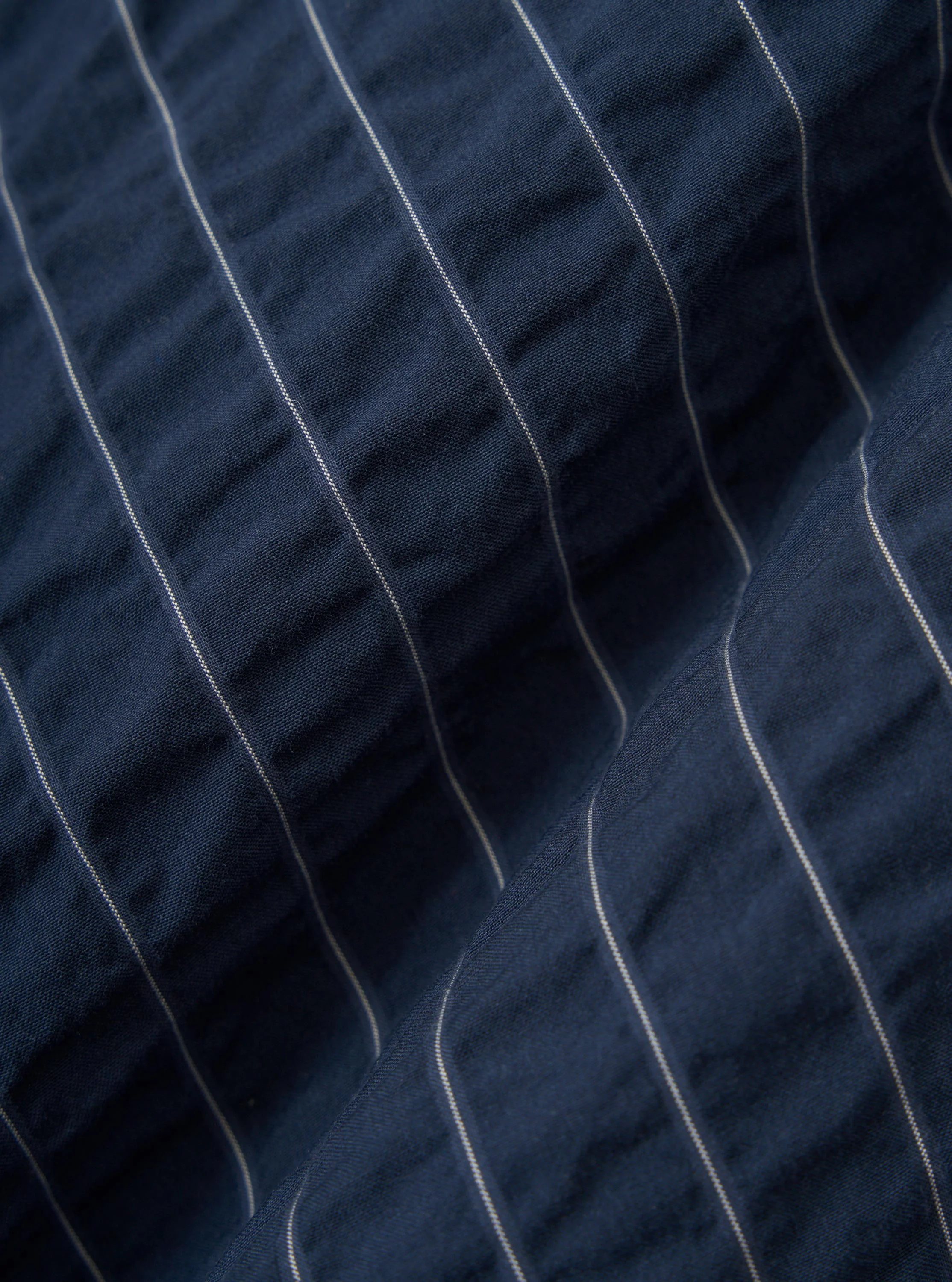 Navy Chester Stripe Two Button Jacket - Image 4