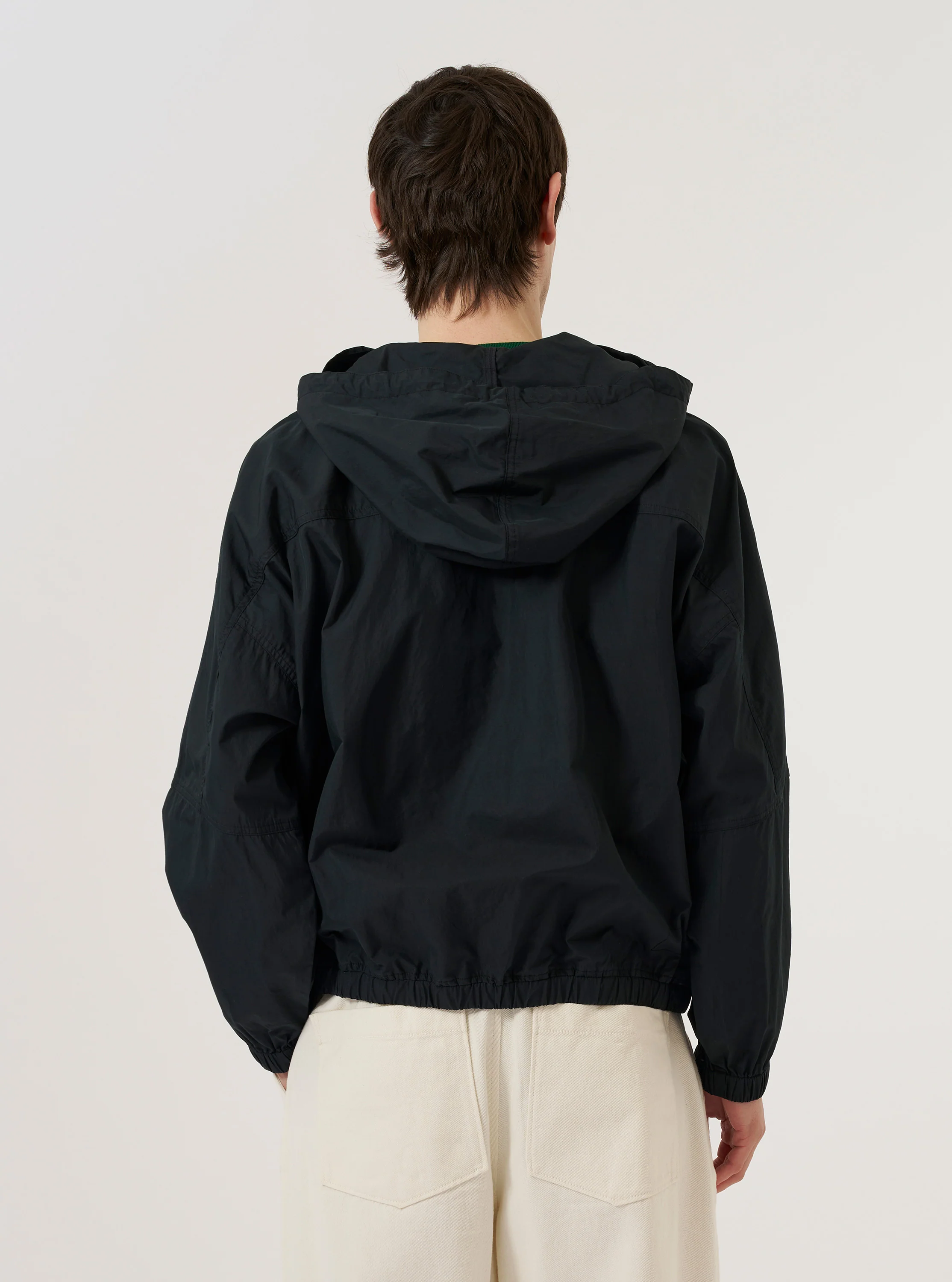 Navy Cotton Reycled Nylon Mix Daley Jacket - Image 3