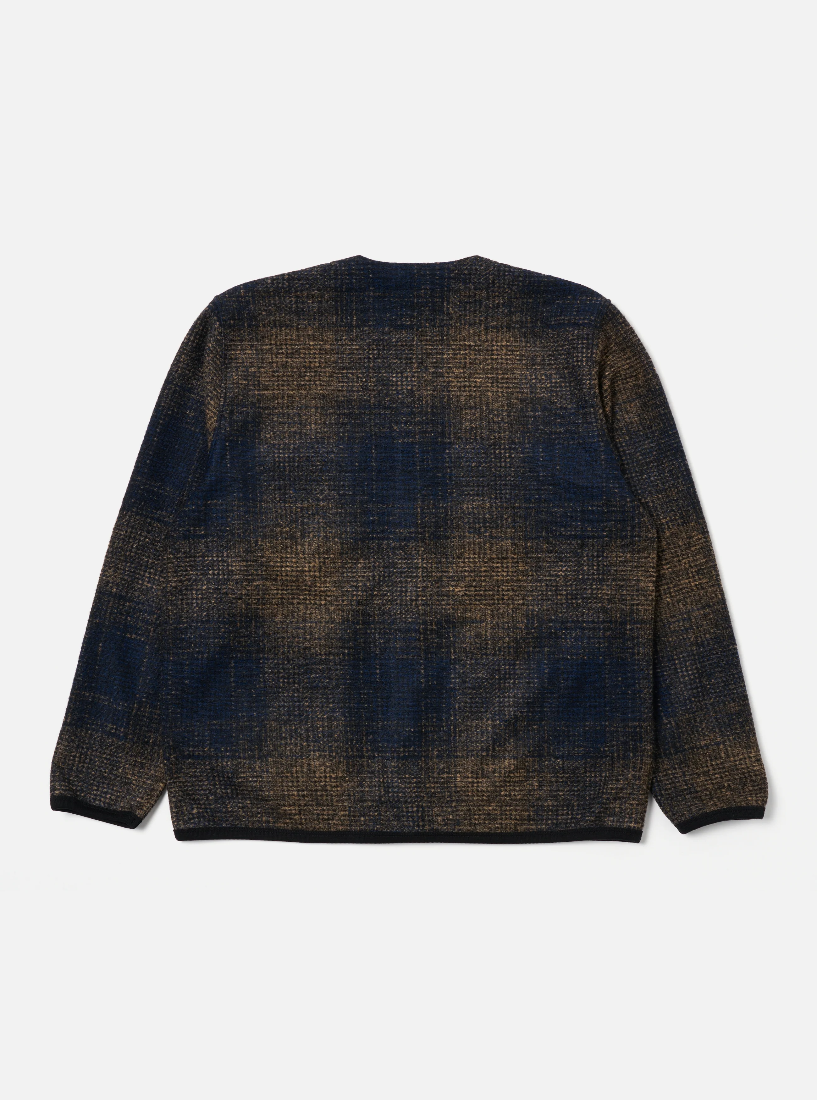 Navy Deca Check Cardigan - Image 5