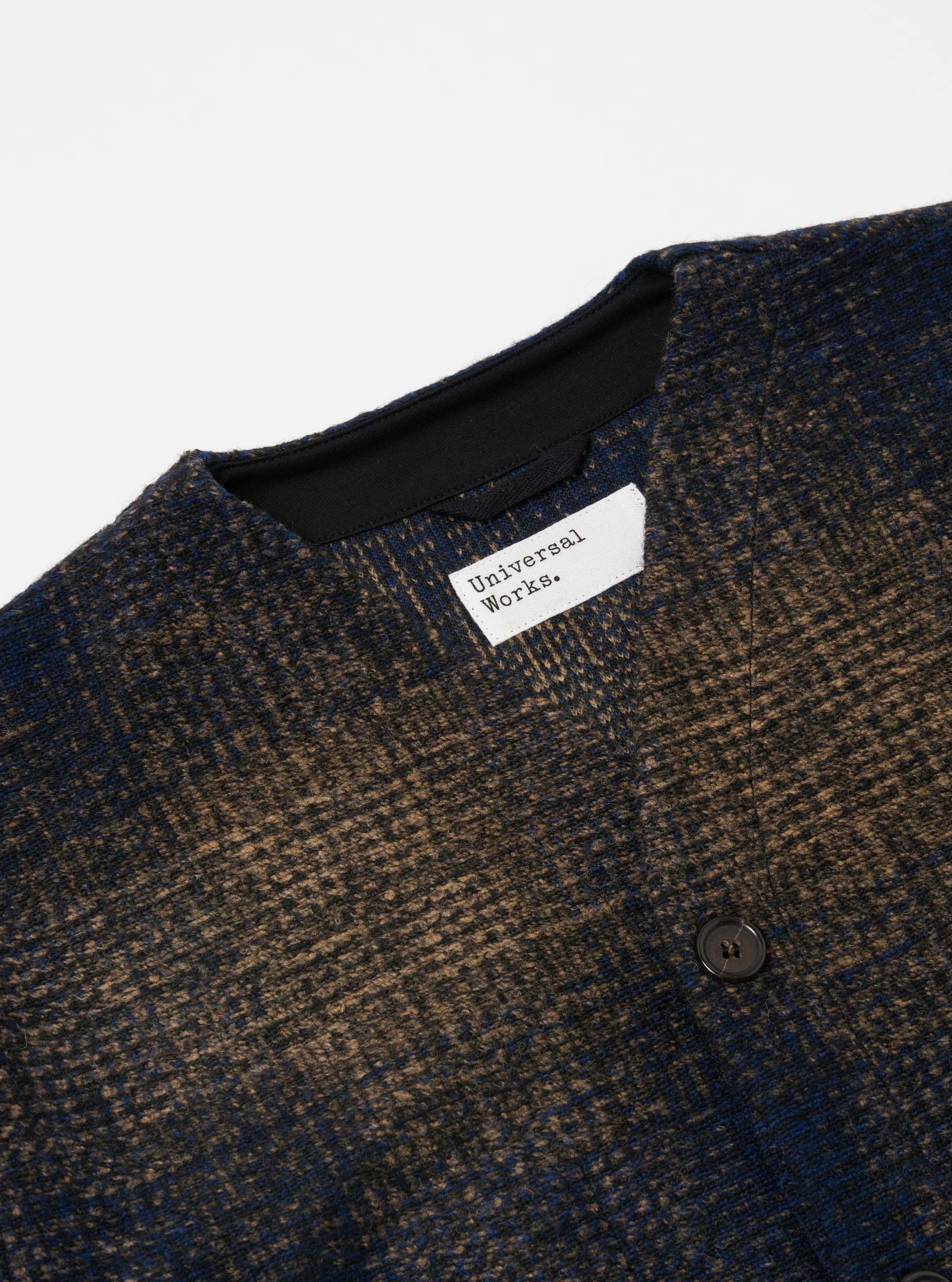 Navy Deca Check Cardigan - Image 6