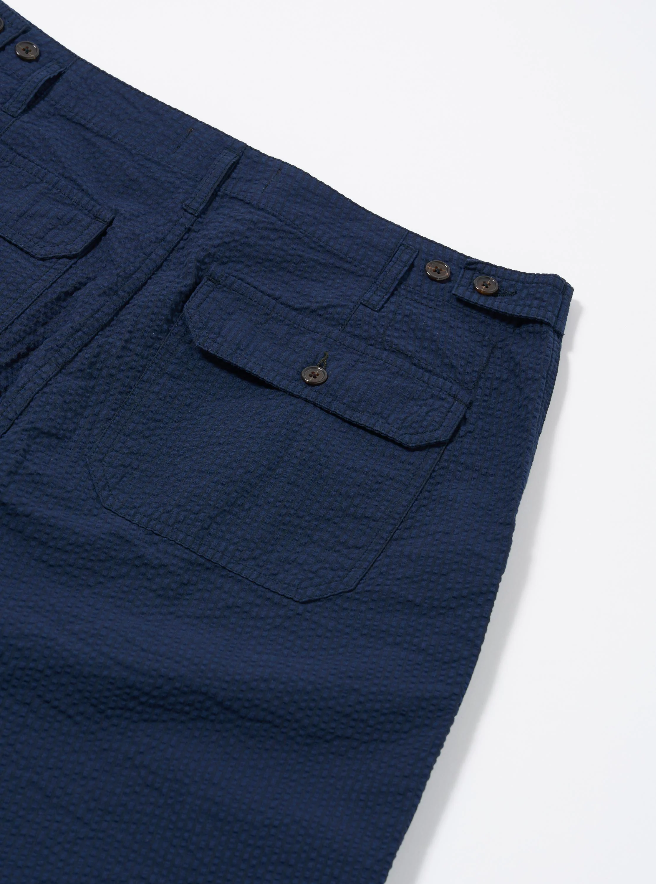 Navy Derby Stripe Clean Short - Image 6