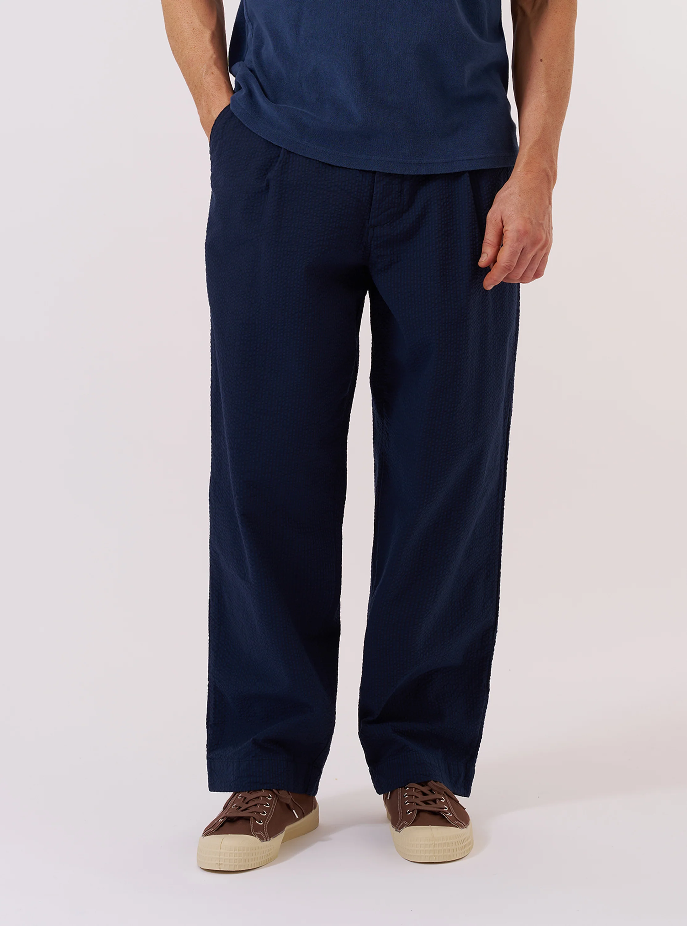 Navy Derby Stripe Duke Pant - Image 2