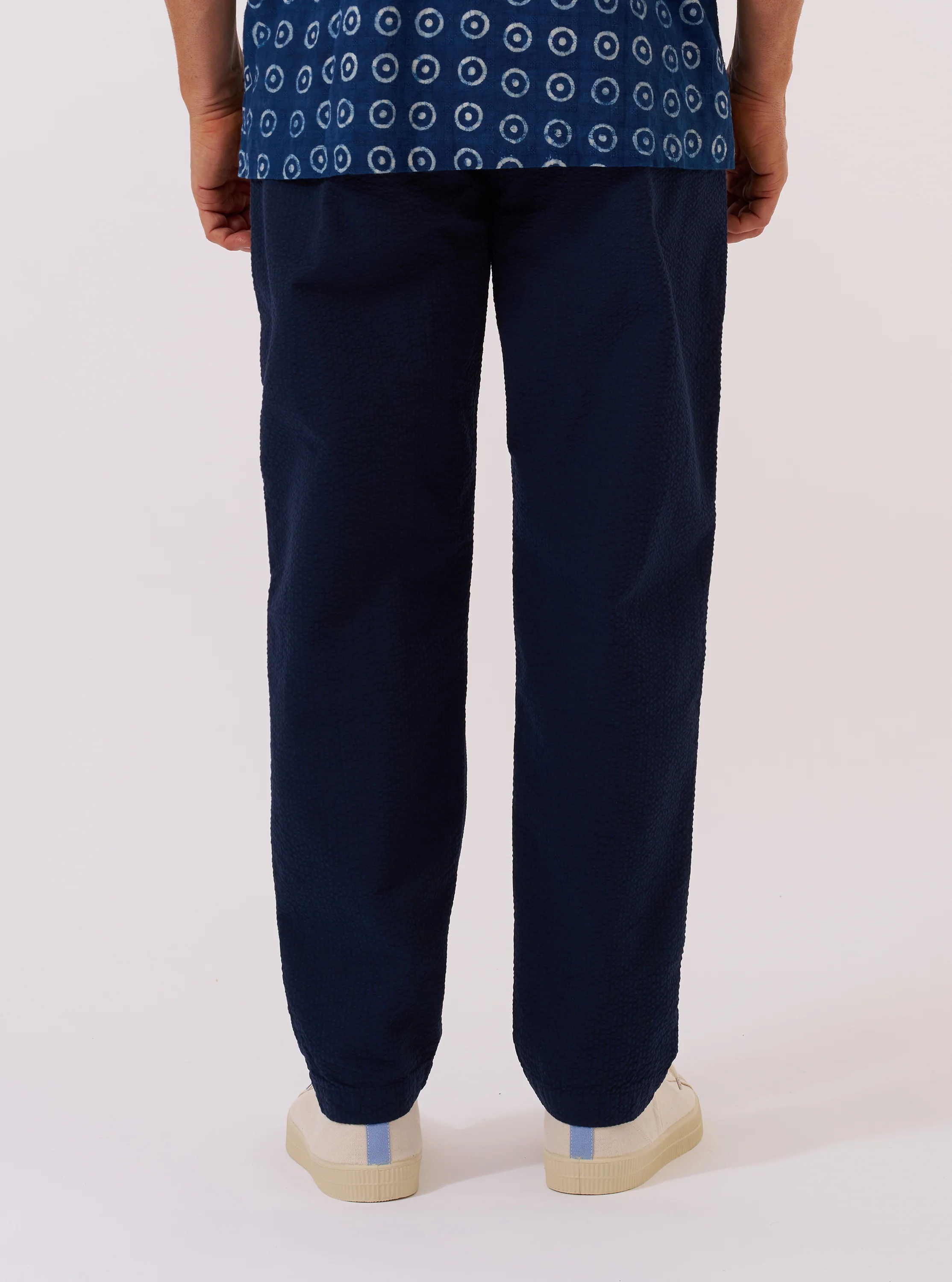 Navy Derby Stripe Military Chino - Image 3