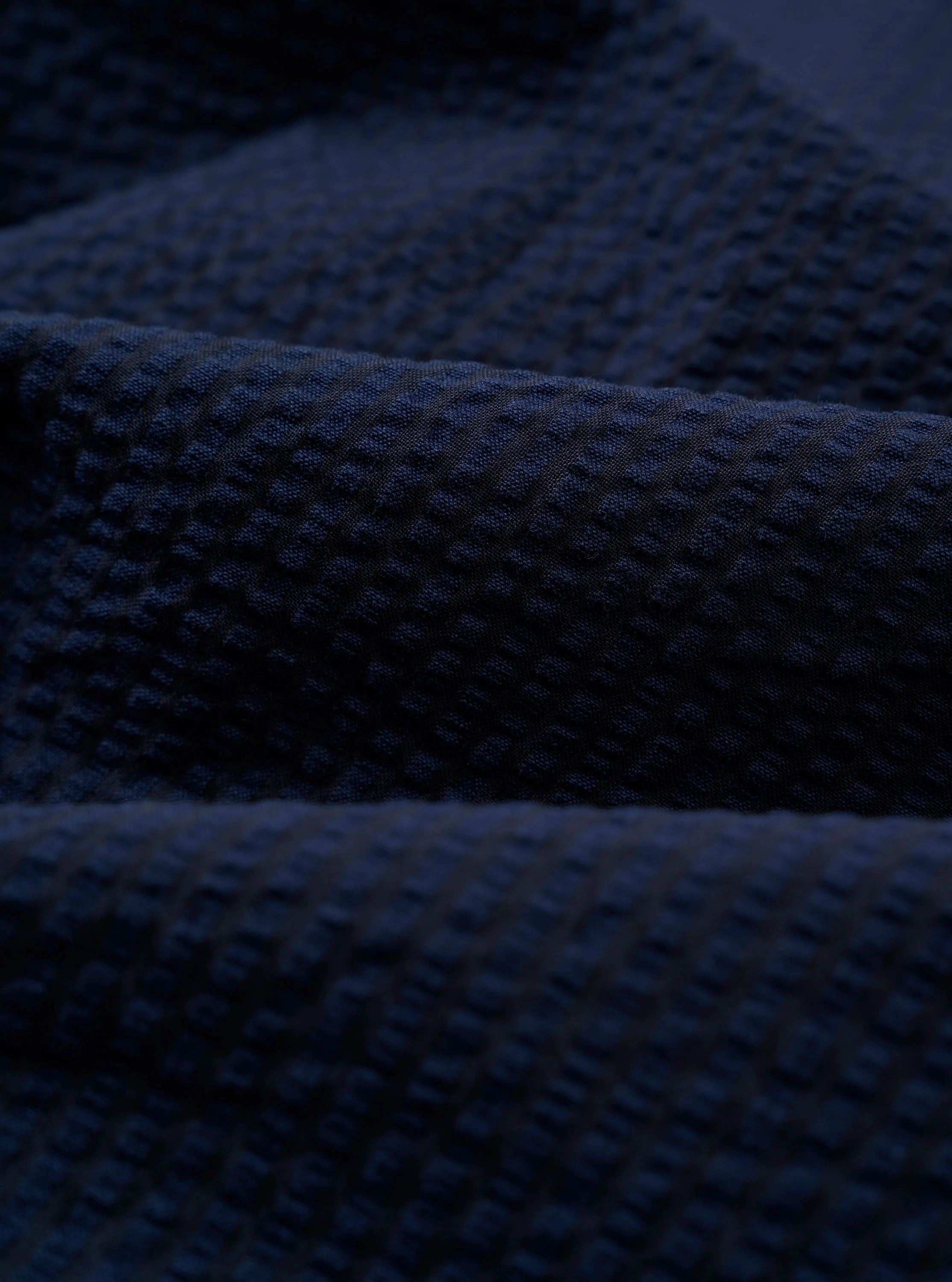 Navy Derby Stripe Two Button Jacket - Image 4