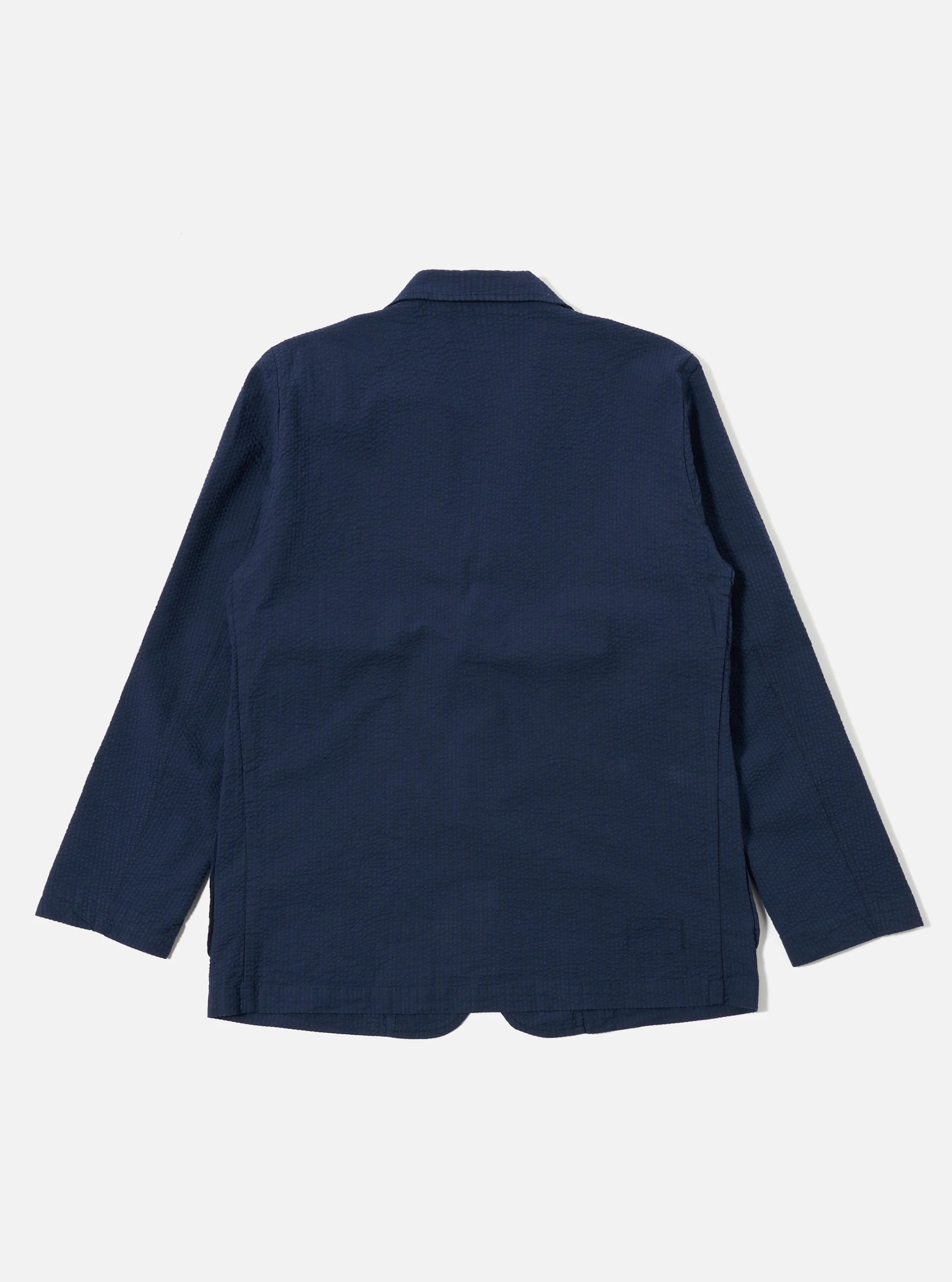 Navy Derby Stripe Two Button Jacket - Image 5