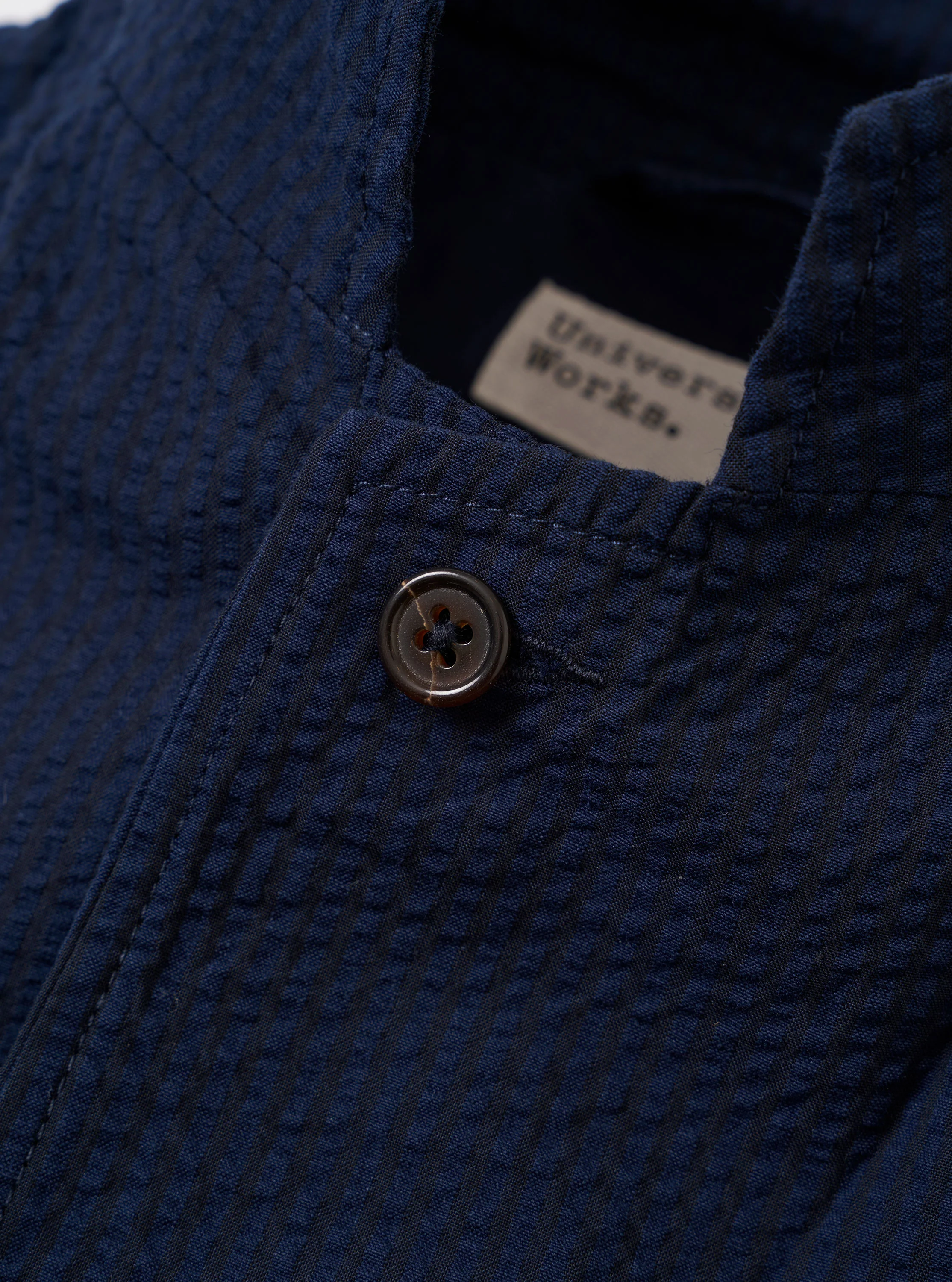 Navy Derby Stripe Two Button Jacket - Image 6