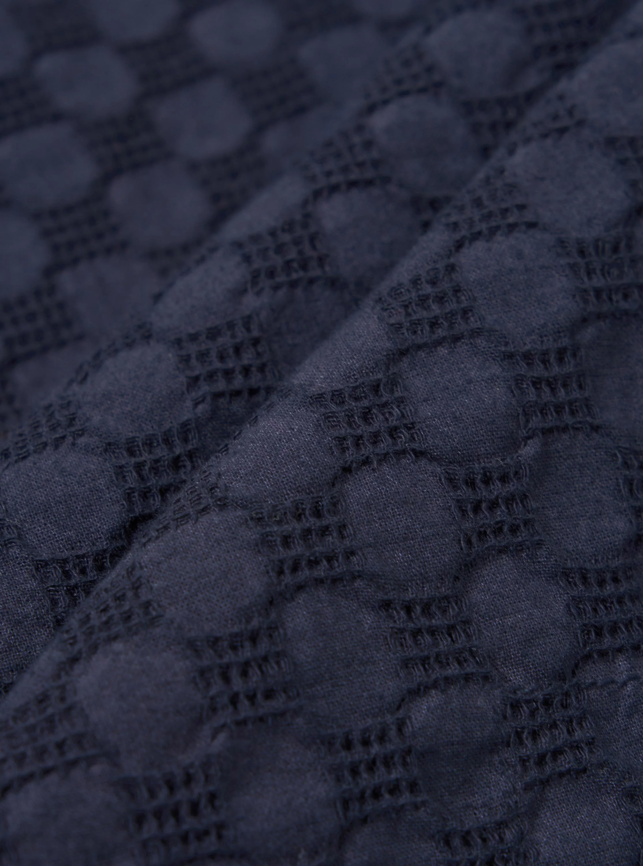 Navy Dot Waffle Road Shirt - Image 4
