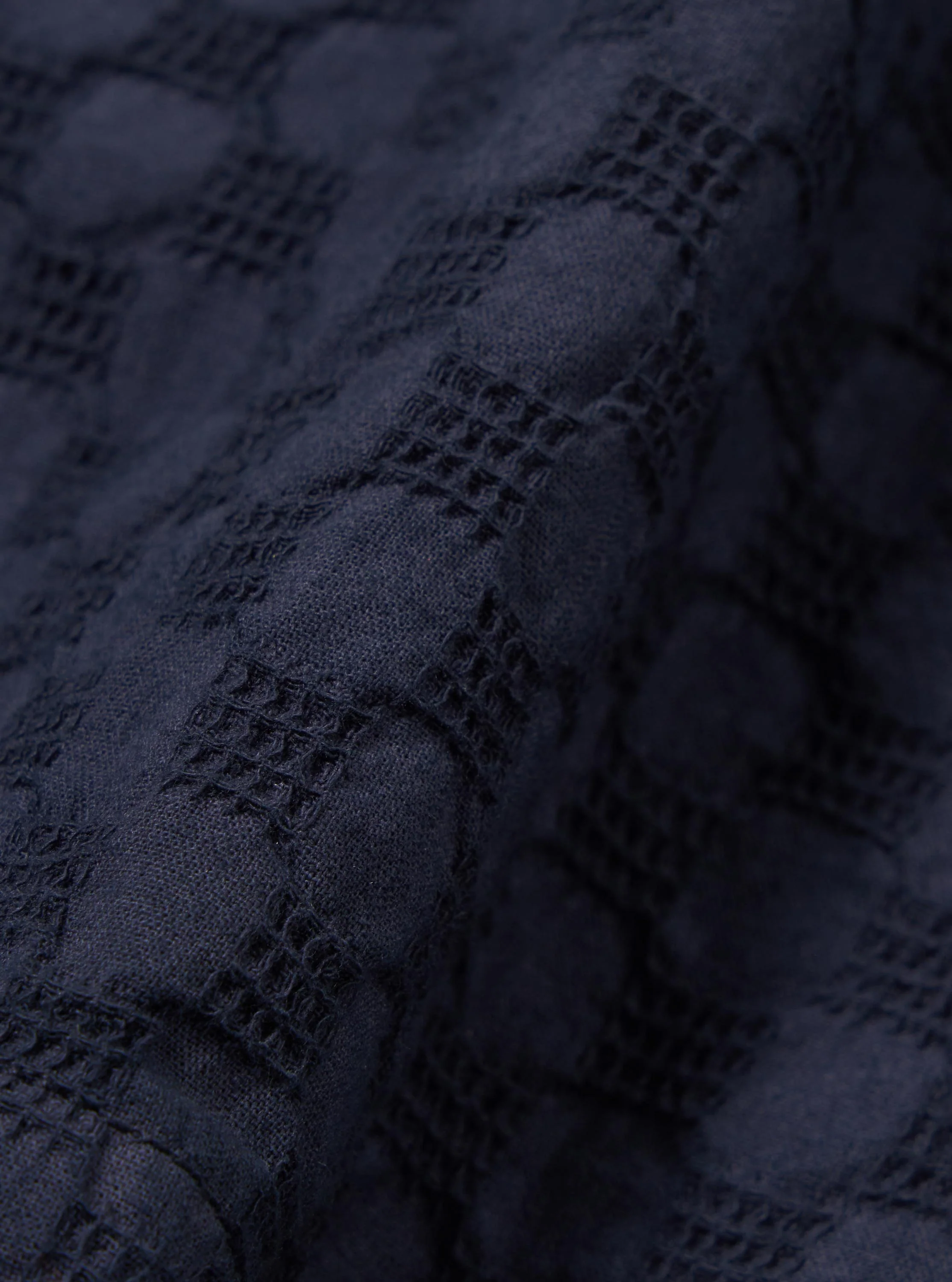 Navy Dot Waffle Simple Short - Image 4
