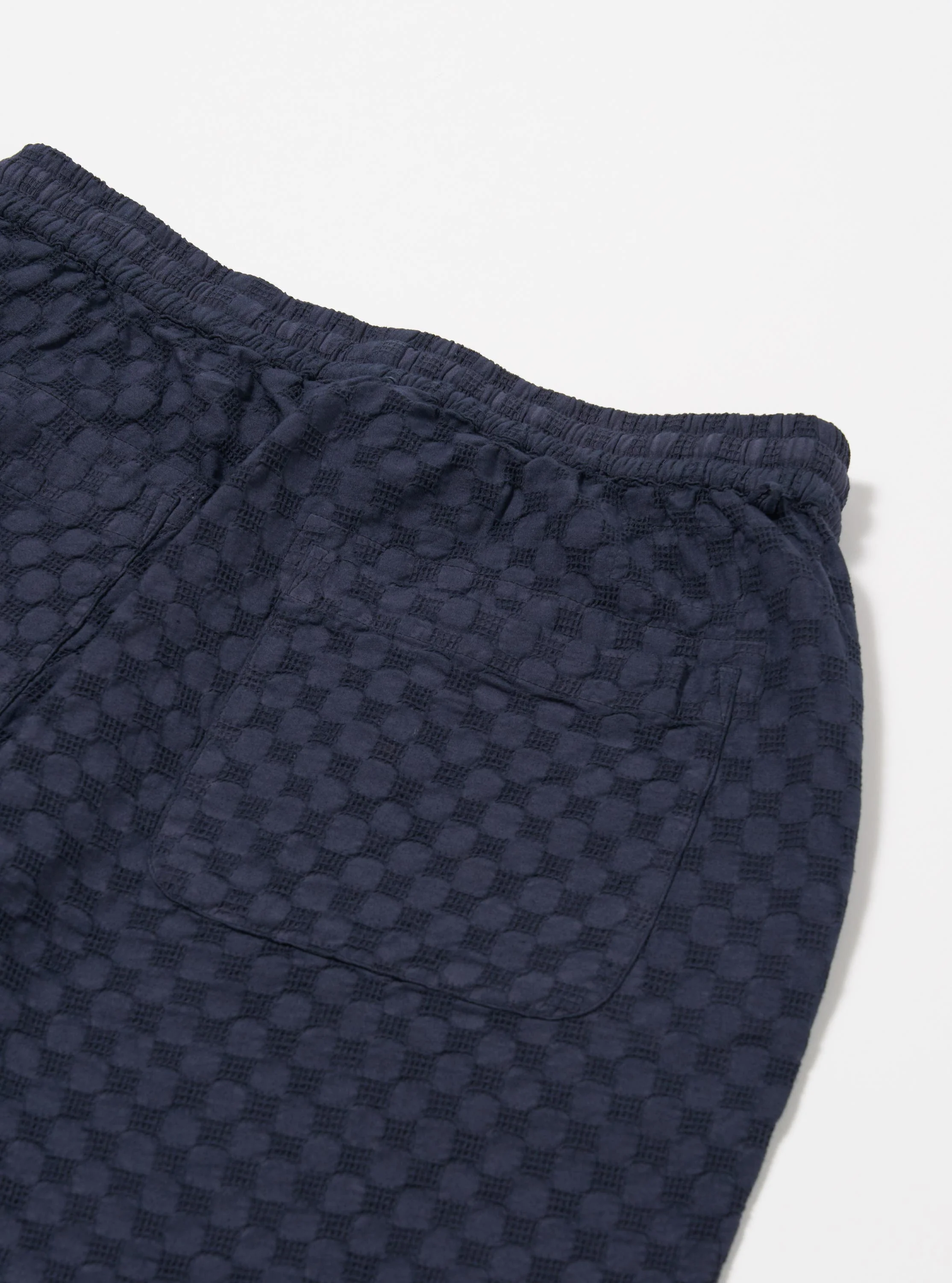 Navy Dot Waffle Simple Short - Image 6