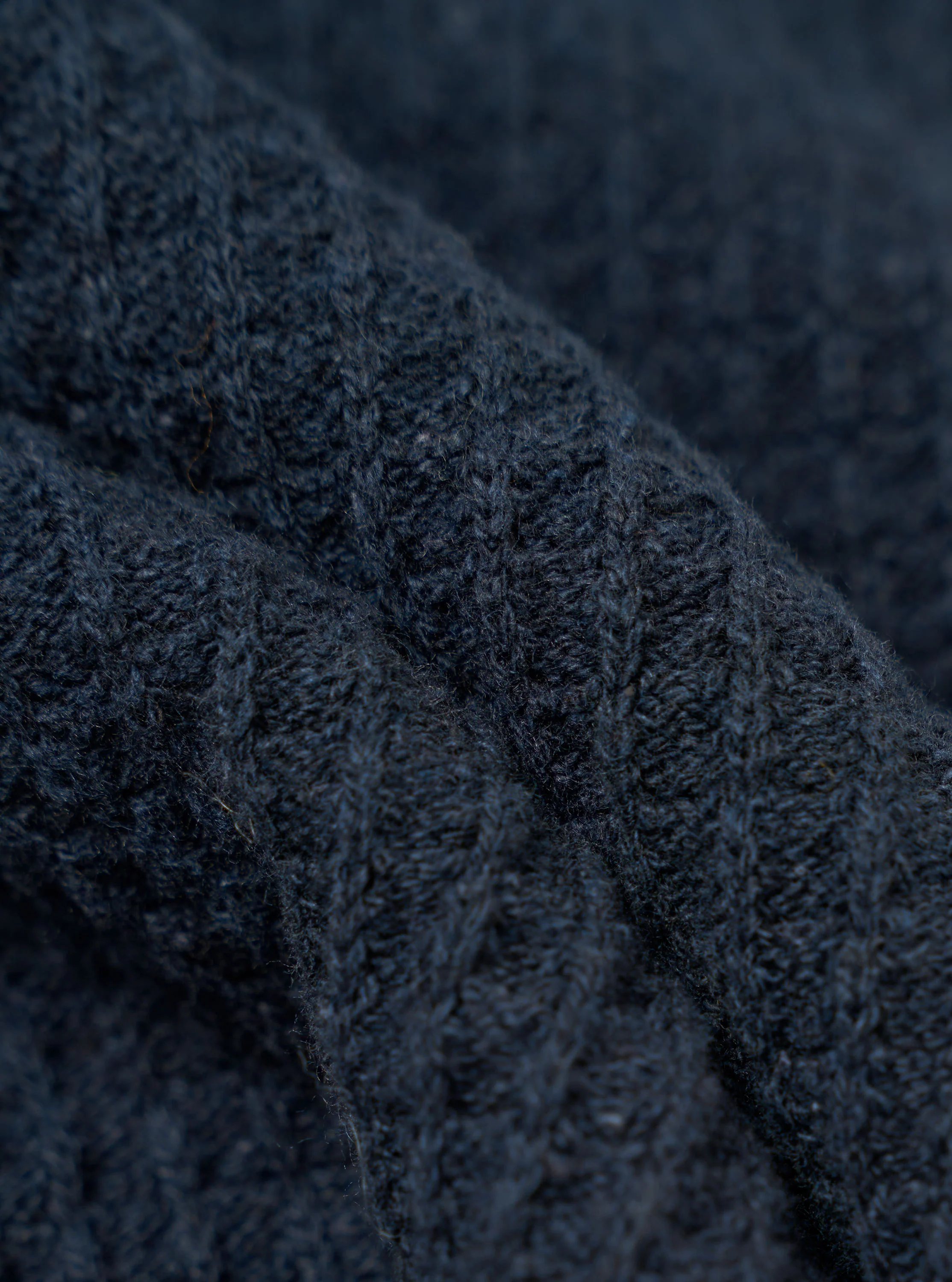Navy Eco Cotton Knit Jacket - Image 4