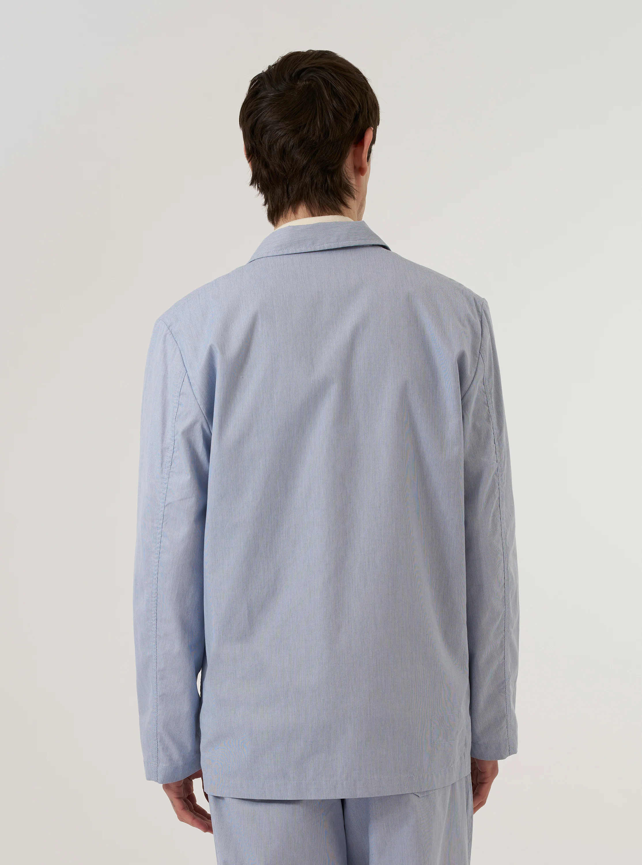 Navy Kennedy Stripe Three Button Jacket - Image 3