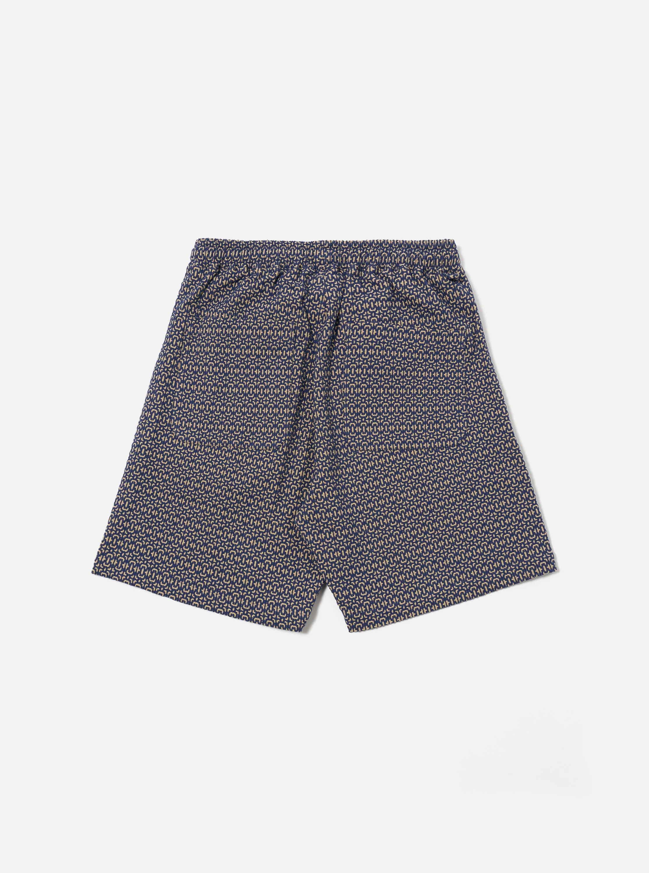 Navy Konos Cotton Simple Short - Image 5