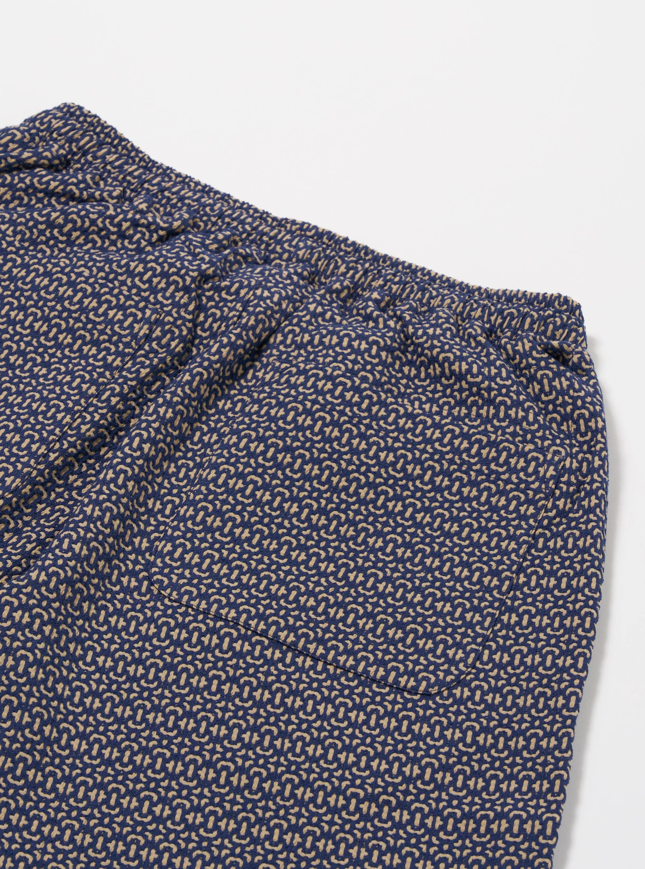 Navy Konos Cotton Simple Short - Image 7