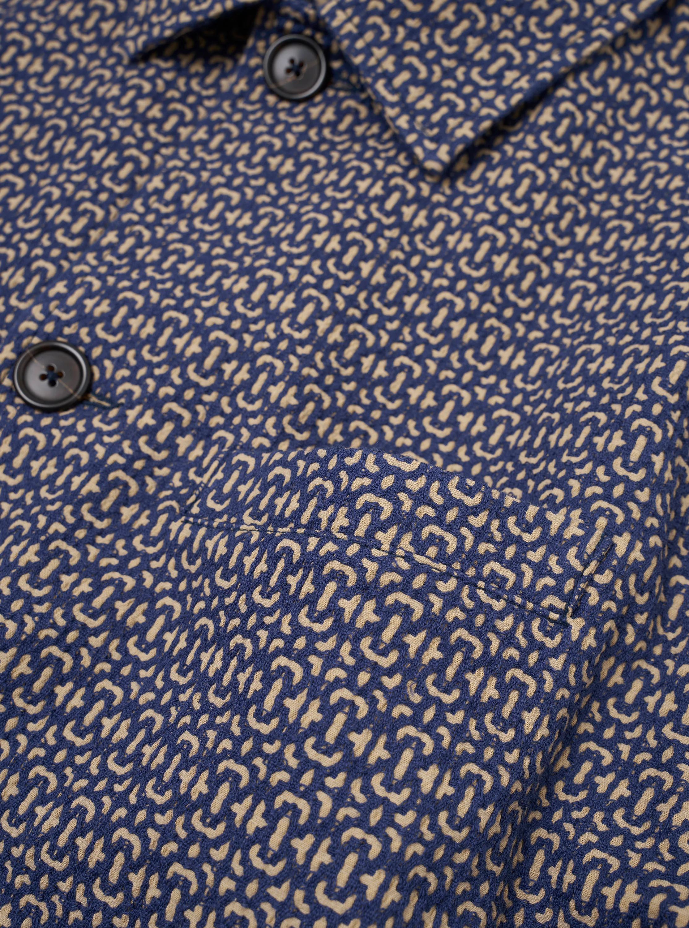 Navy Konos Cotton Warmus Jacket - Image 4