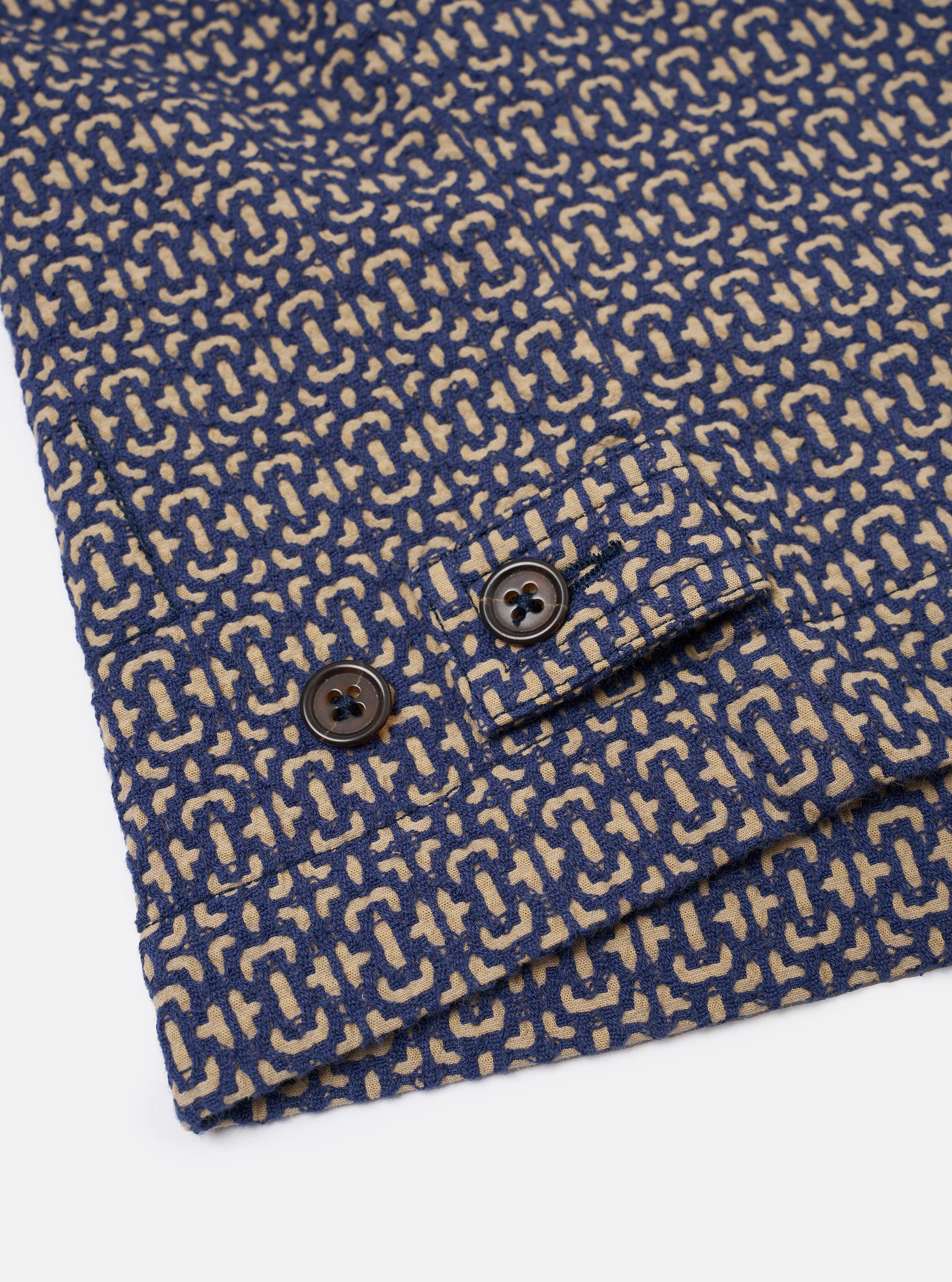 Navy Konos Cotton Warmus Jacket - Image 5