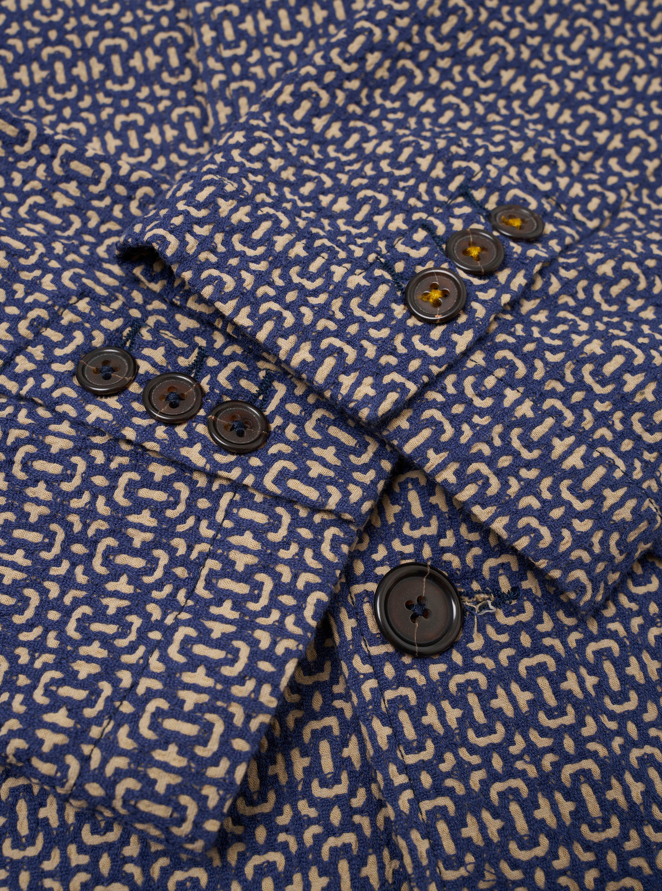 Navy Konos Cotton Warmus Jacket - Image 6