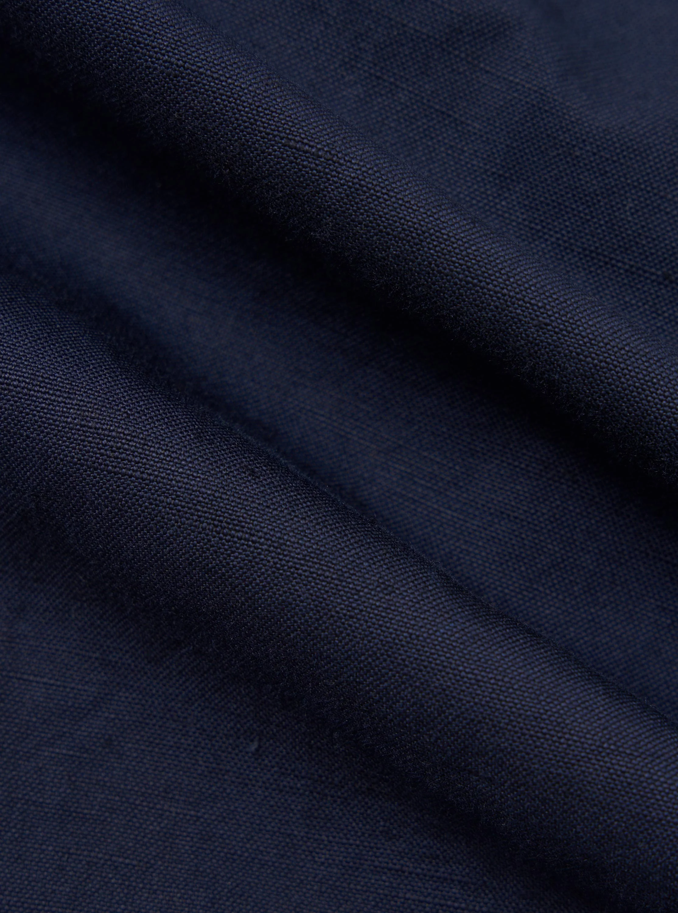 Navy Linen Slub Weave Franck Jacket - Image 4
