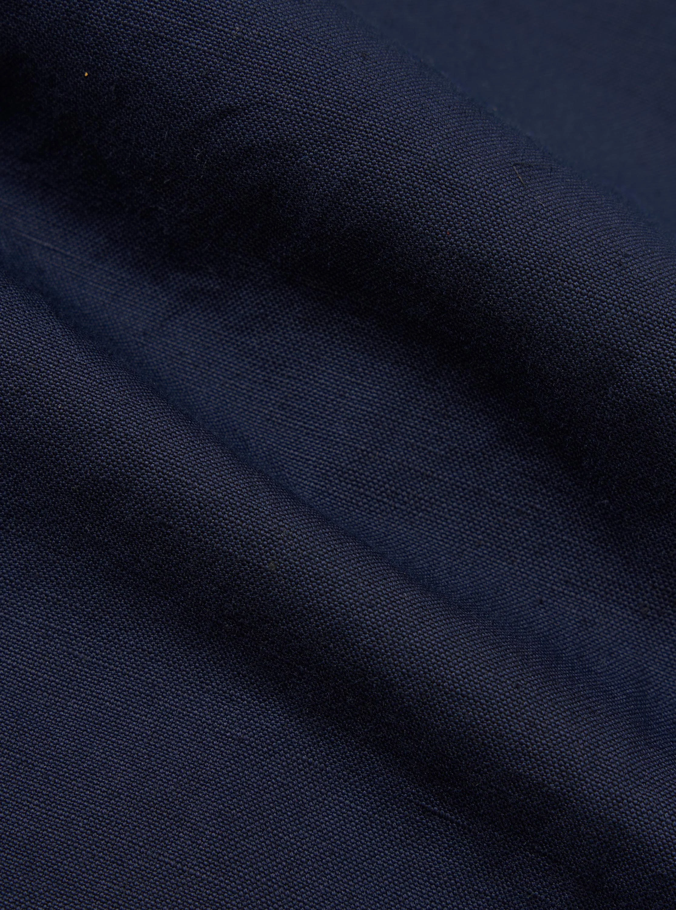 Navy Linen Slub Weave Two Button Jacket - Image 4
