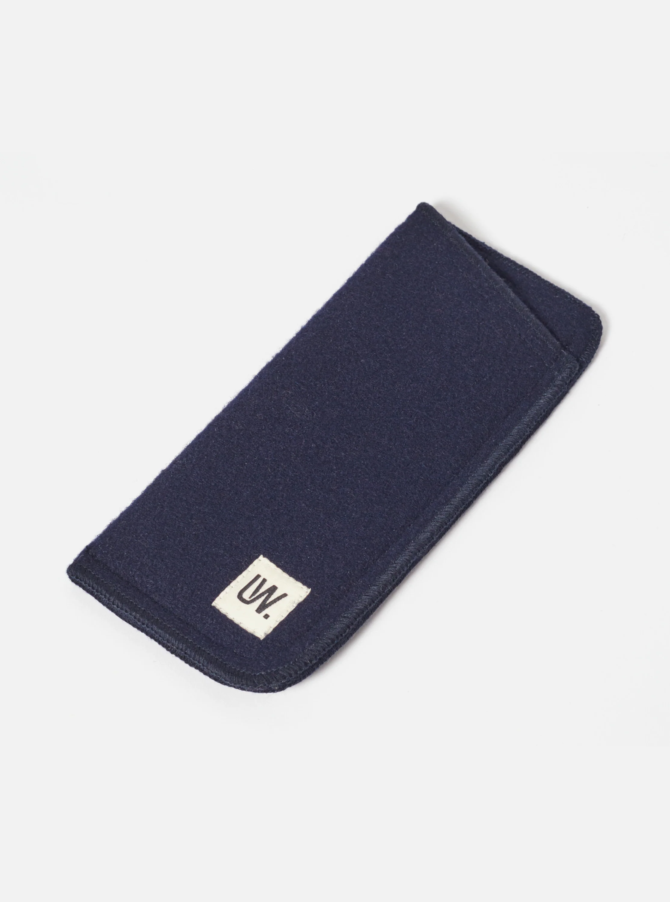 Navy Melton Large Glasses Case - Image 3