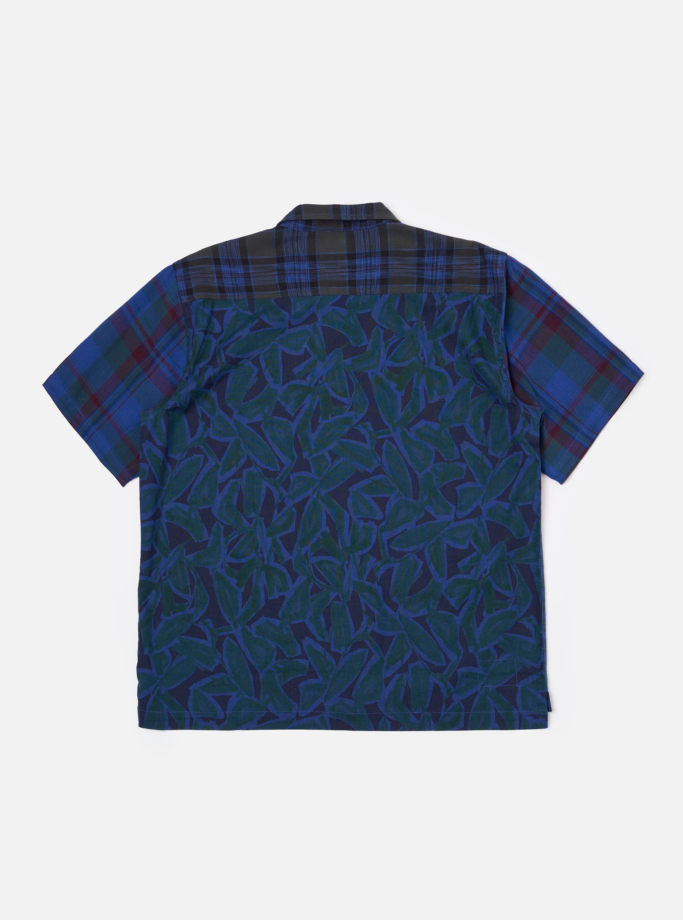 Limited Edition Navy Mixed Check Camp Shirt - Image 10
