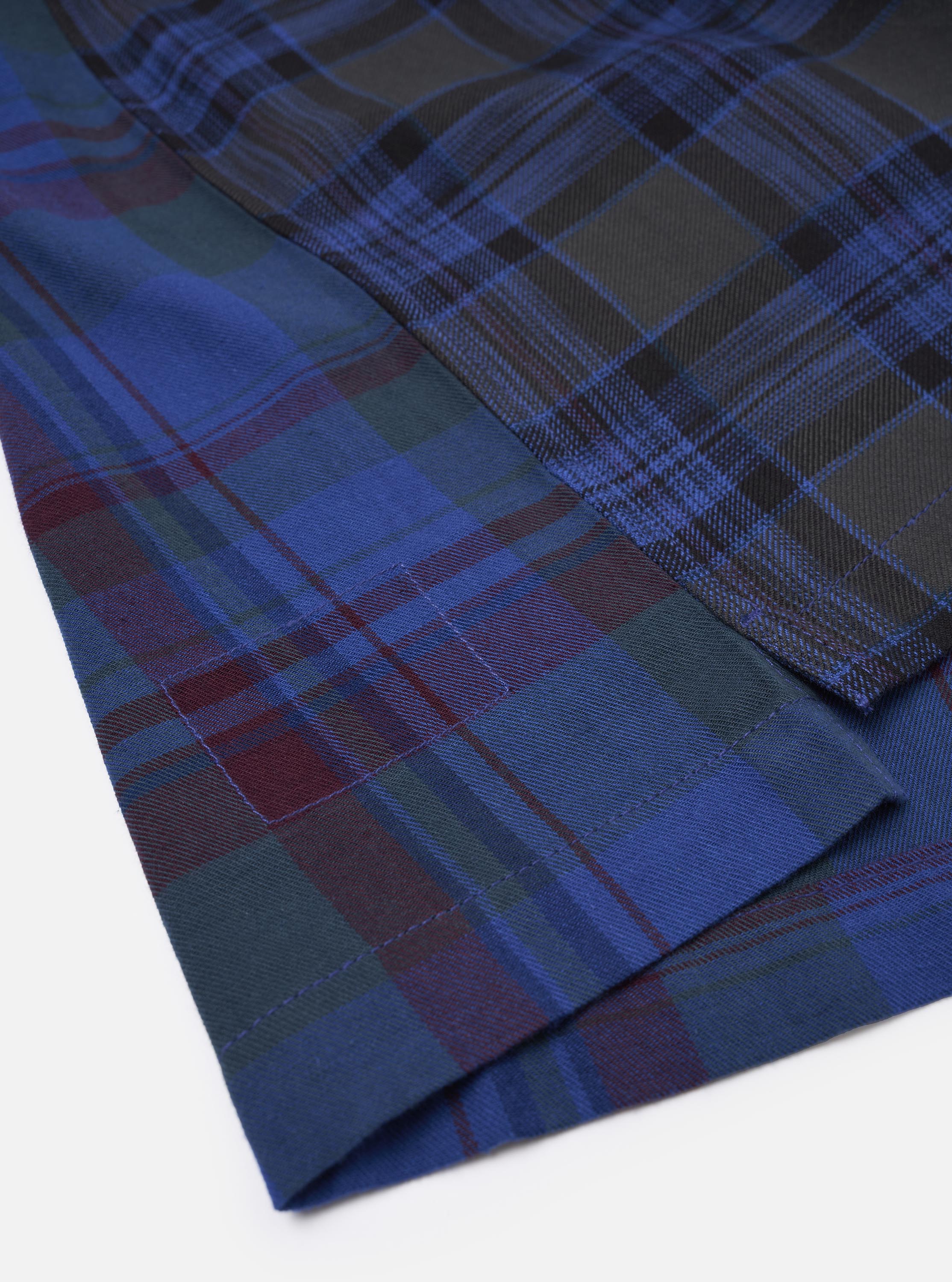 Limited Edition Navy Mixed Check Camp Shirt - Image 16