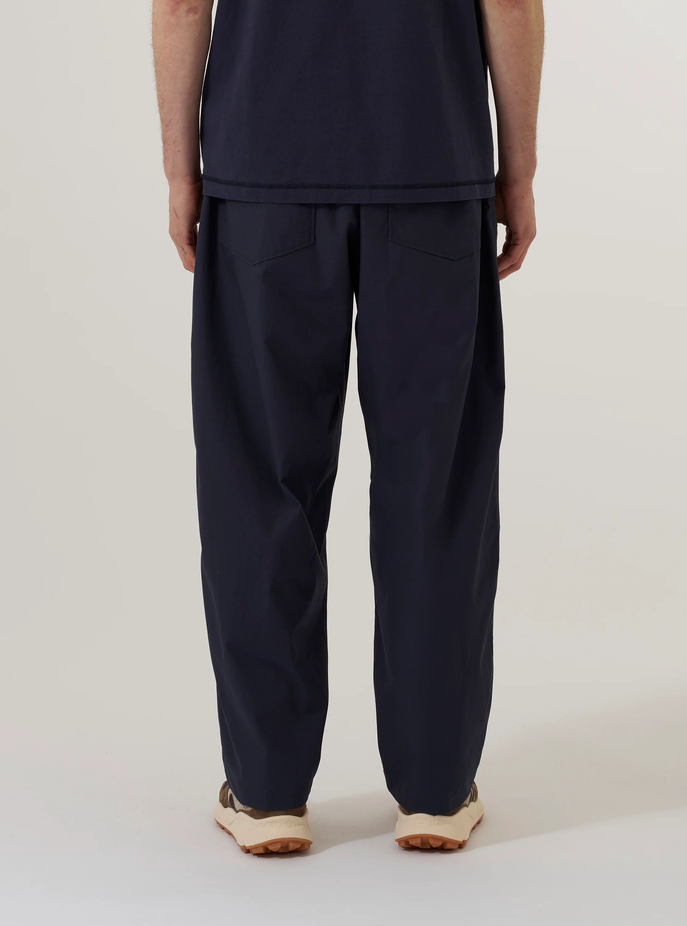 Navy Peached Poplin Dutch Pant - Image 3