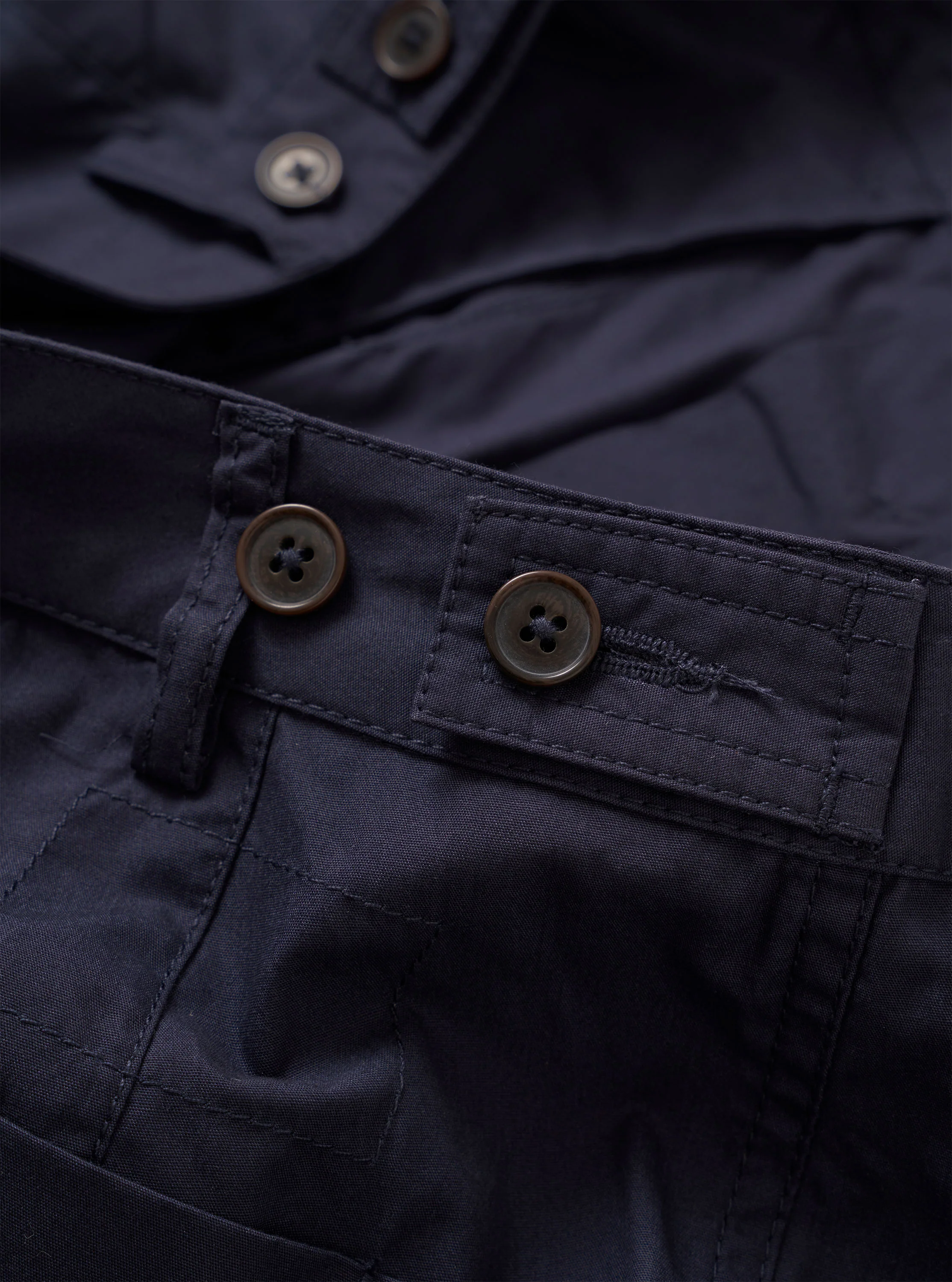 Navy Peached Poplin Dutch Pant - Image 8