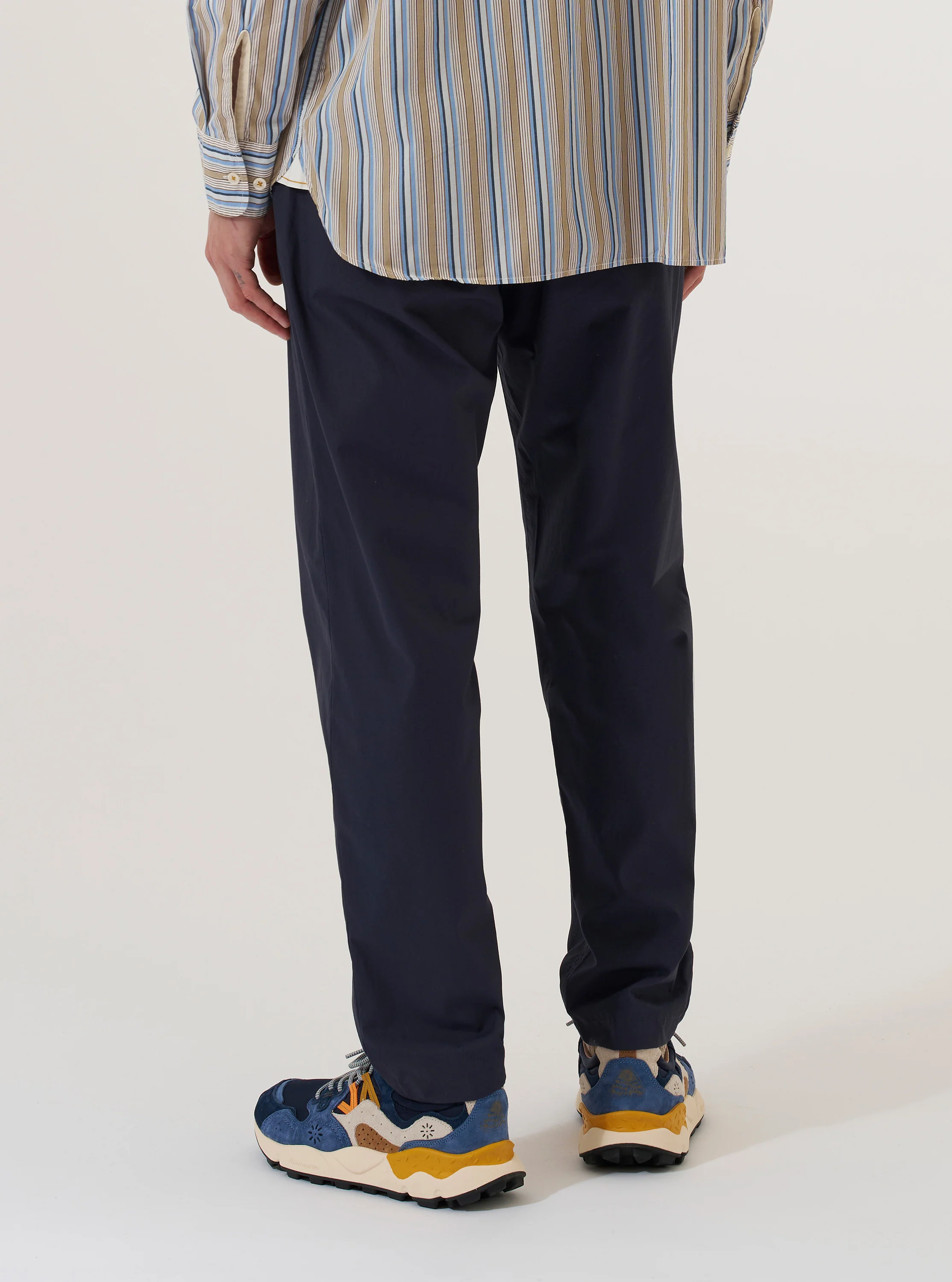 Navy Peached Poplin Military Chino - Image 3