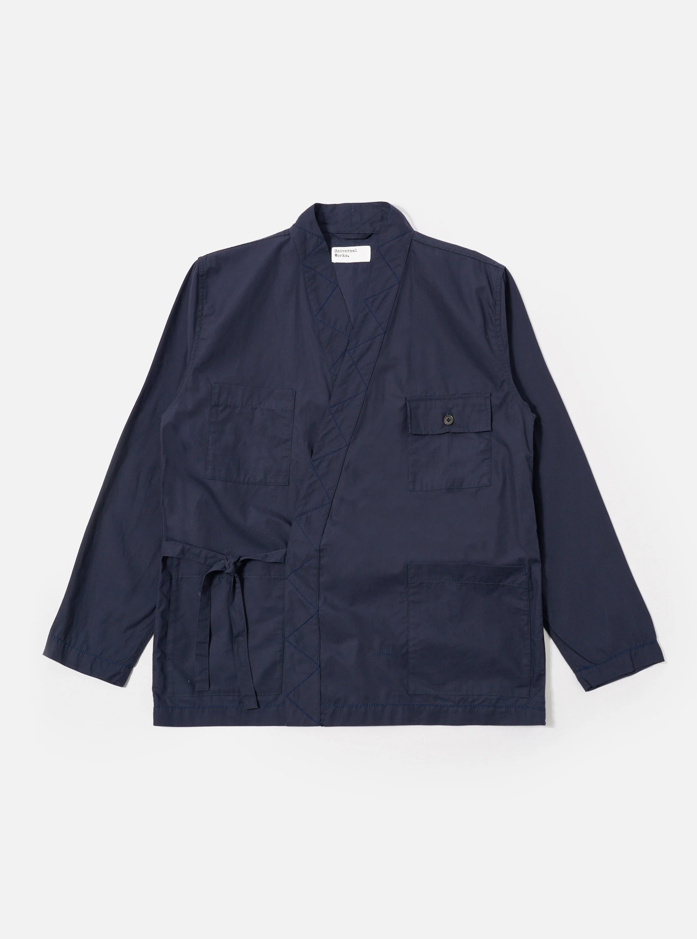 Navy Peached Poplin Osaka Work Jacket