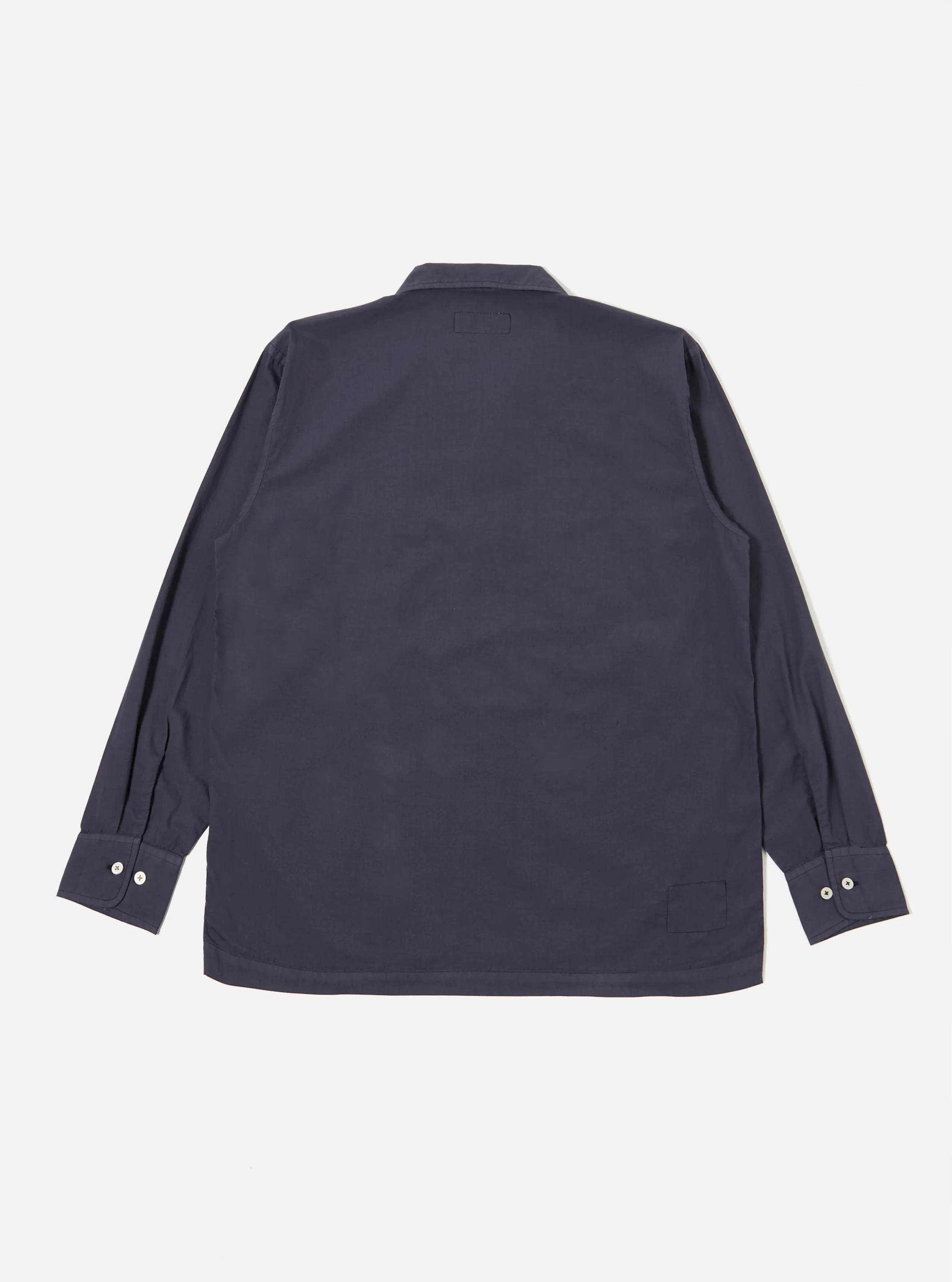 Navy Poplin Dwight Overshirt - Image 5