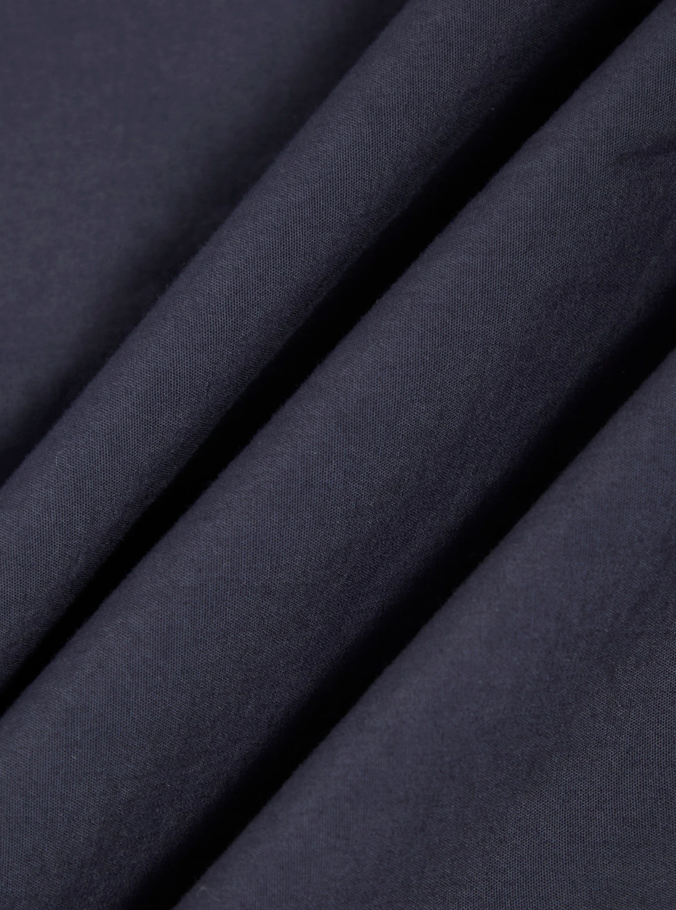 Navy Poplin Patched Lazy Day Shirt - Image 4