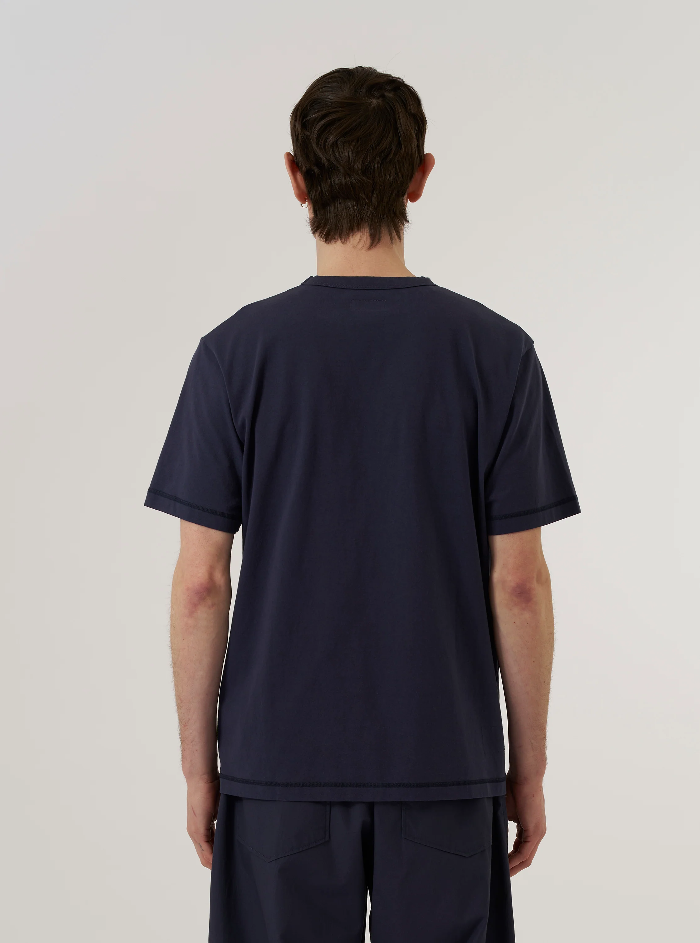 Navy Recycled/Bio Jersey Core Pocket Tee - Image 3