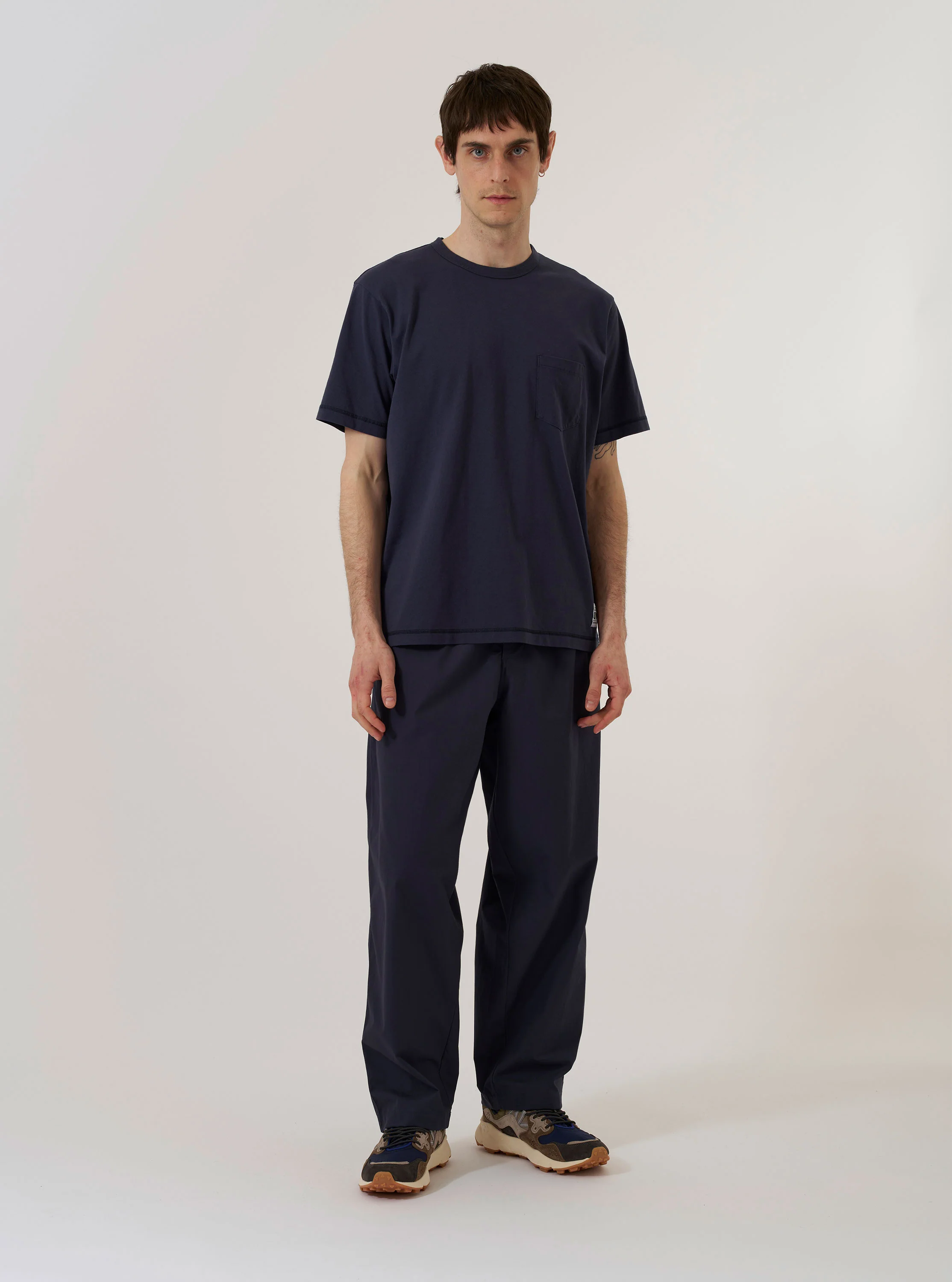 Navy Recycled/Bio Jersey Core Pocket Tee - Image 8
