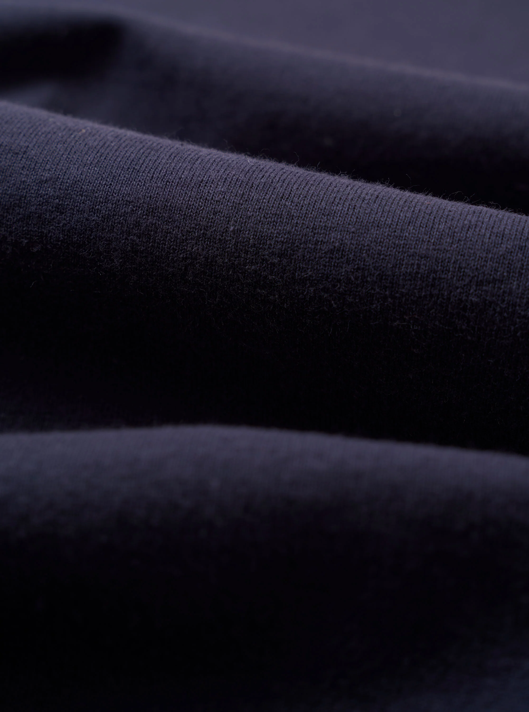 Navy Recycled/Bio Jersey Henry L/S Tee - Image 4