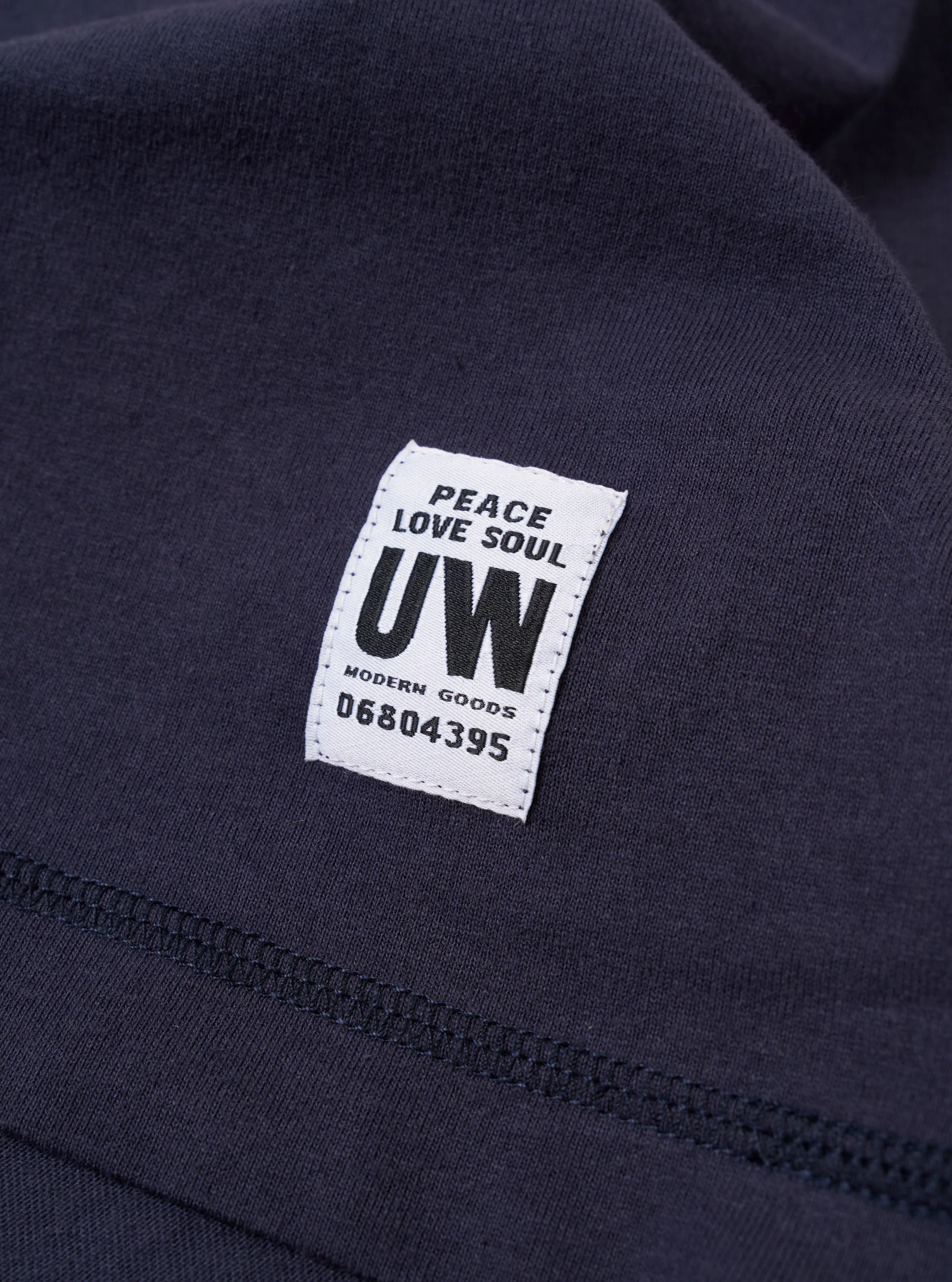 Navy Recycled/Bio Jersey Henry L/S Tee - Image 7