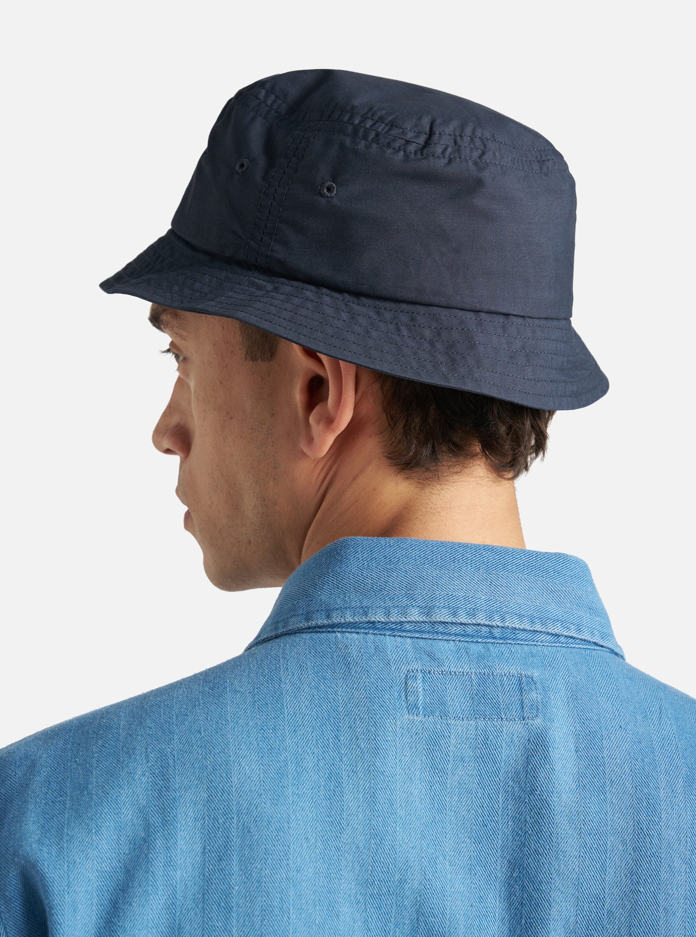 Navy Recycled Polytech Beach Hat - Image 3