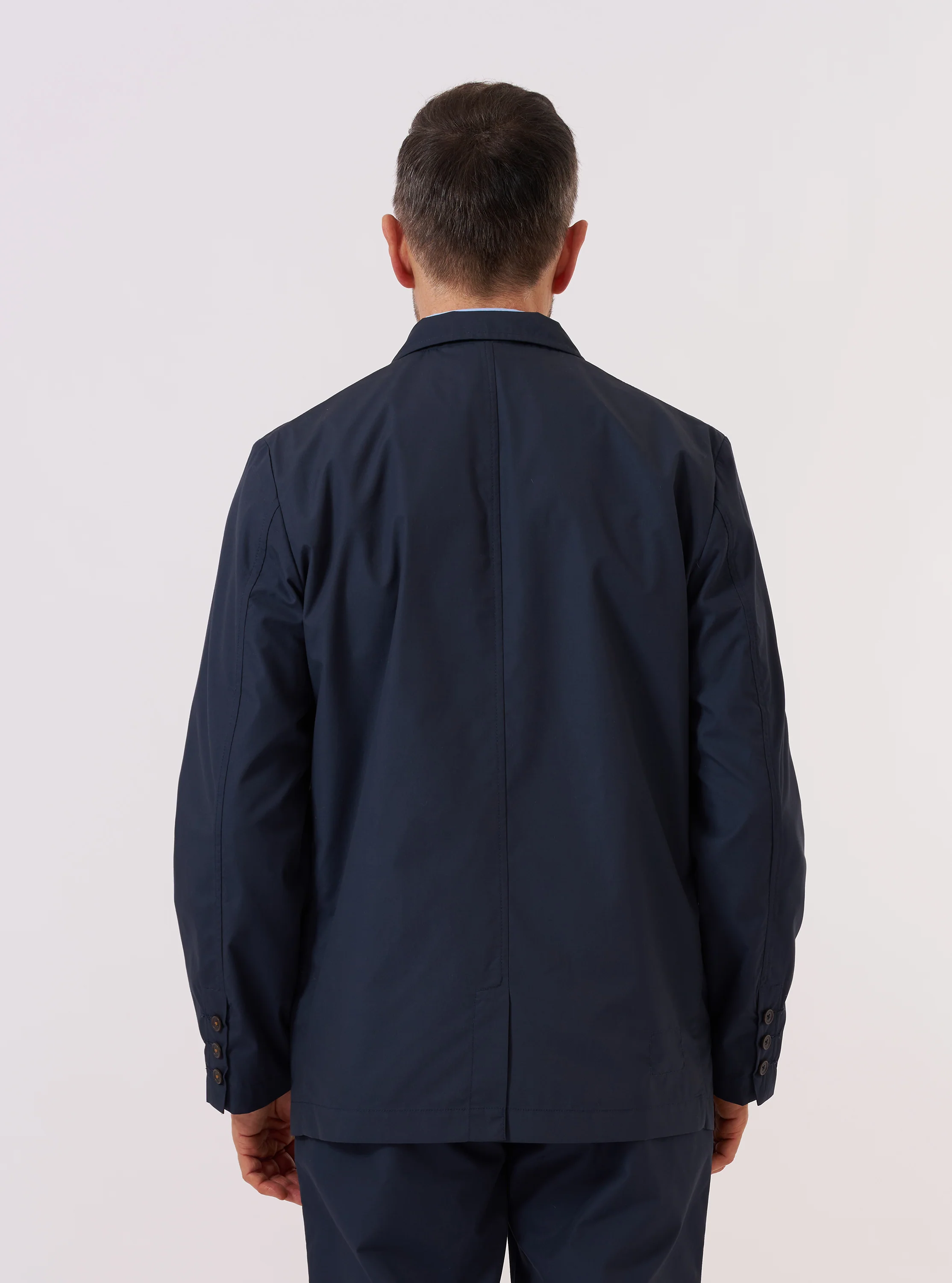 Navy Recycled Polytech Capitol Jacket - Image 3