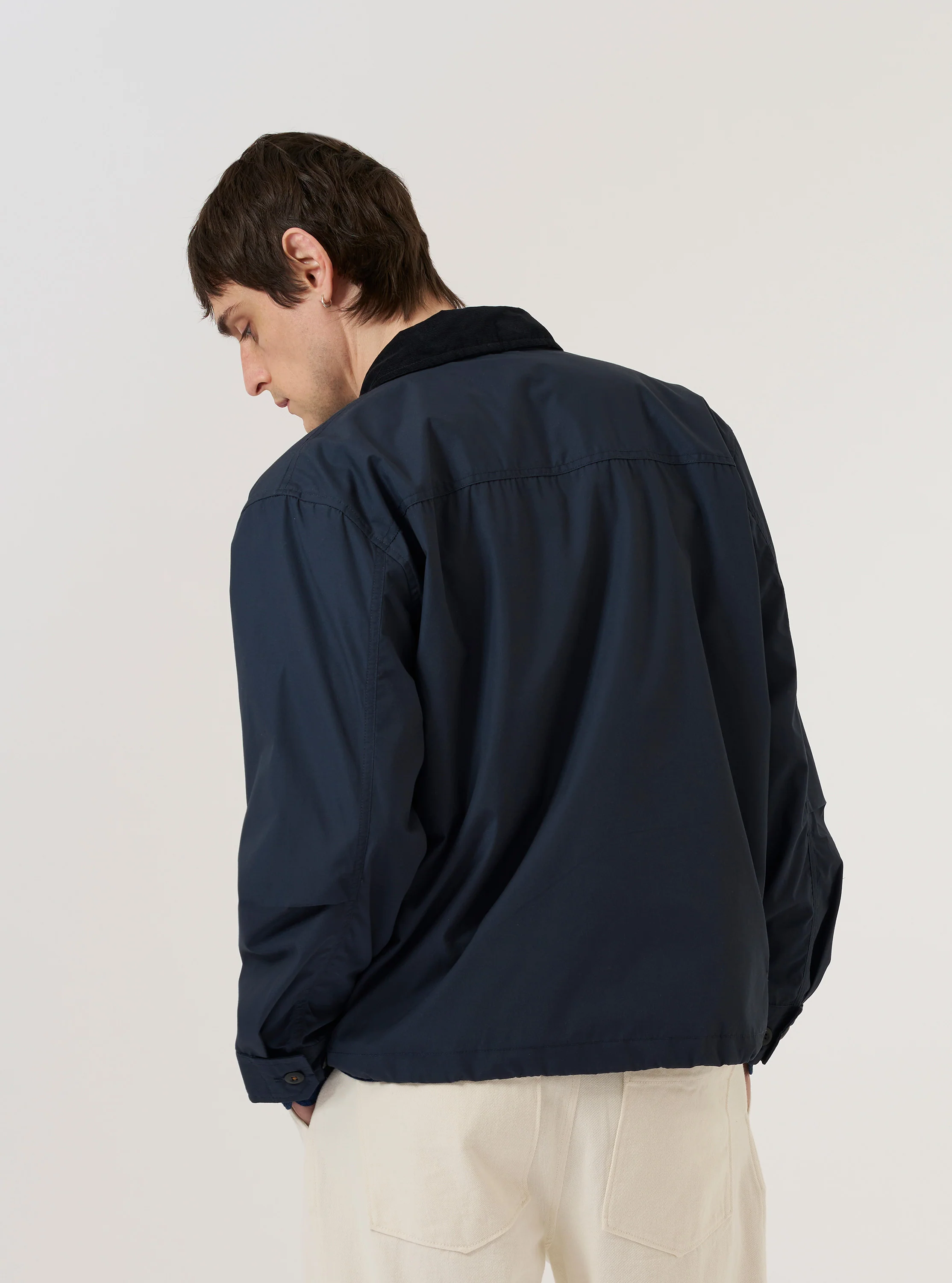 Navy Recycled Polytech Parachute Field Jacket - Image 3