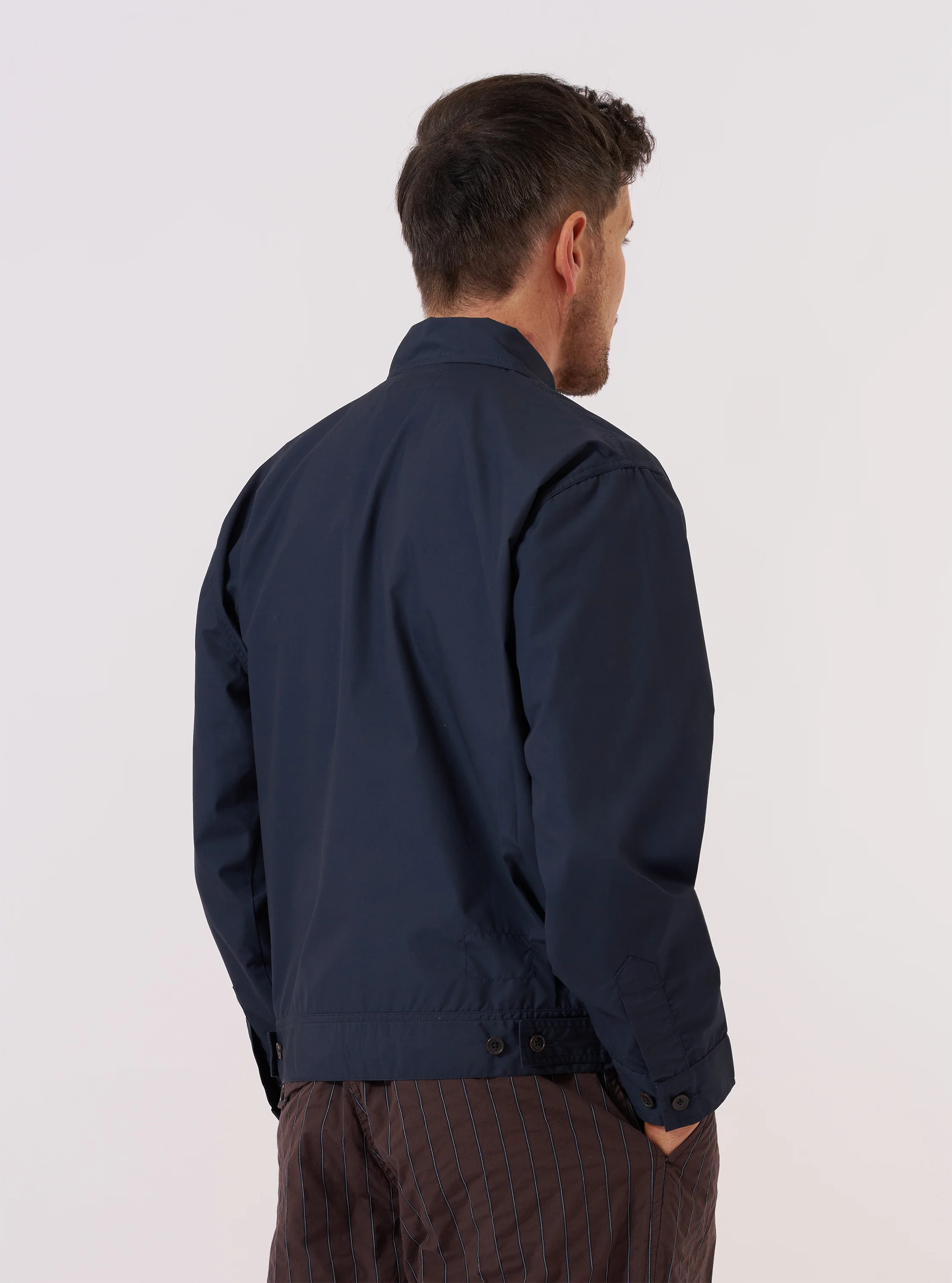 Navy Recycled Polytech Rose Bowl Jacket - Image 3