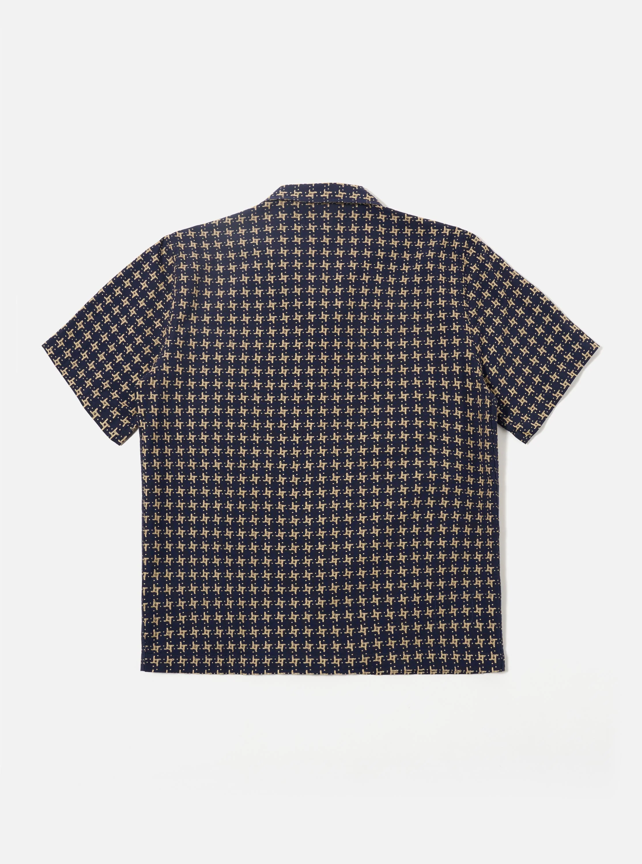 Navy/Sand Rhodes 8 Cotton Road Shirt - Image 5