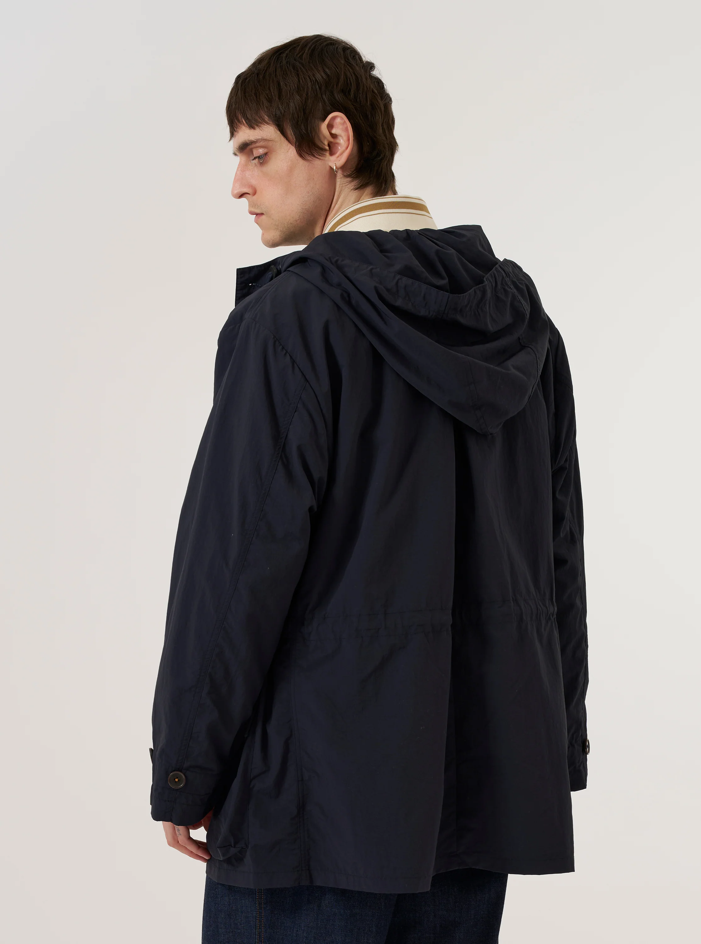 Navy Seo Recycled Nylon Boston Parka - Image 4