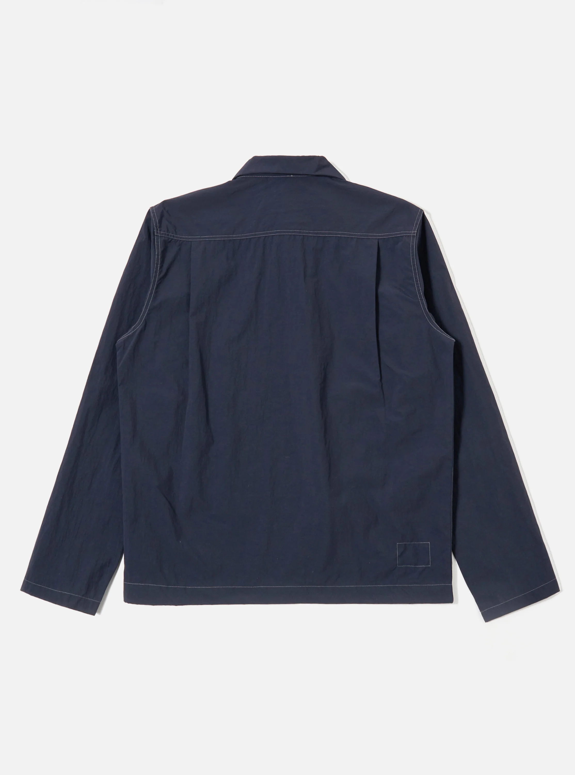 Navy Seo Recycled Nylon Zip Too Shirt - Image 5