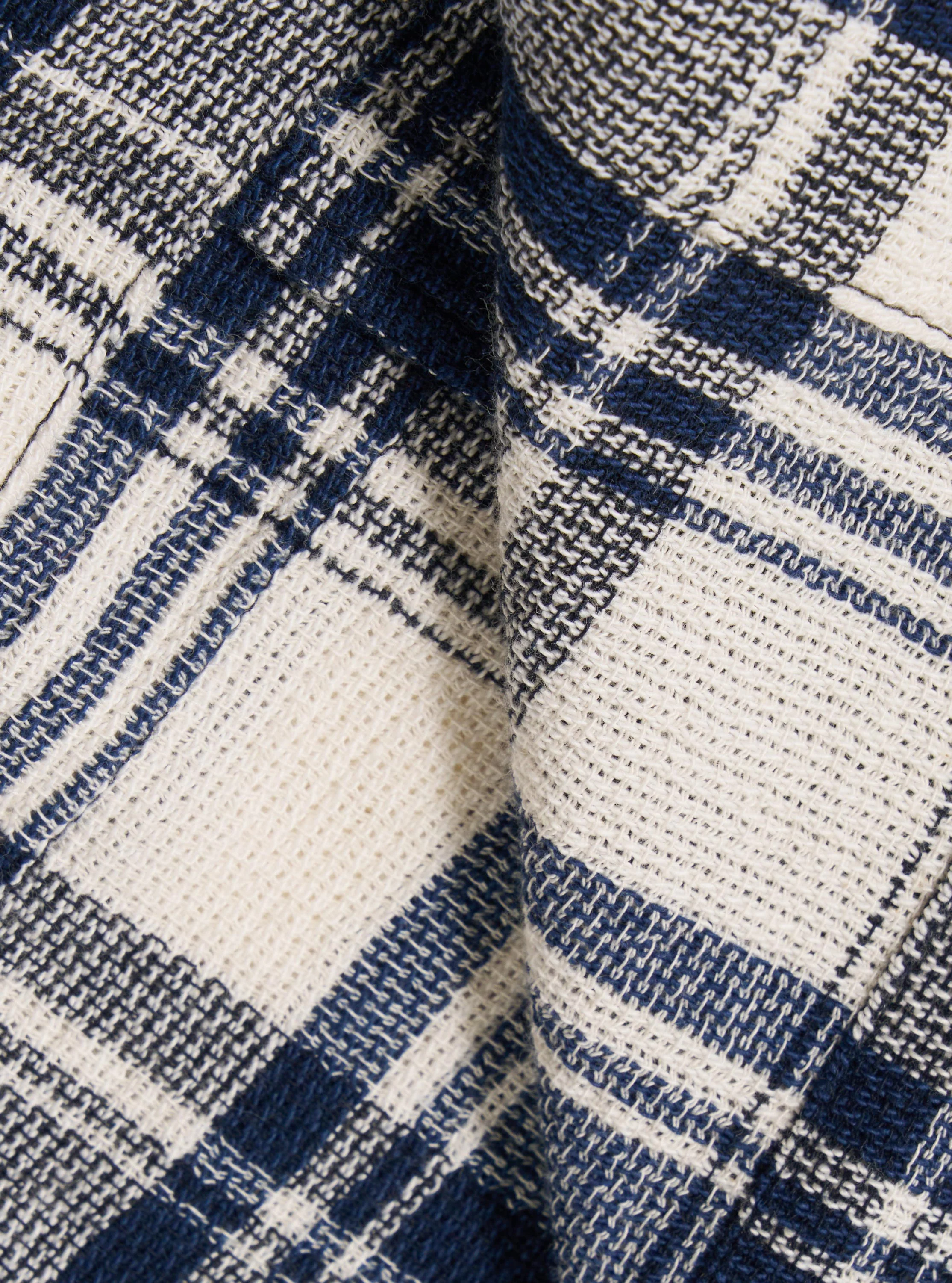 Navy Texture Plaid Cancun Jacket - Image 4