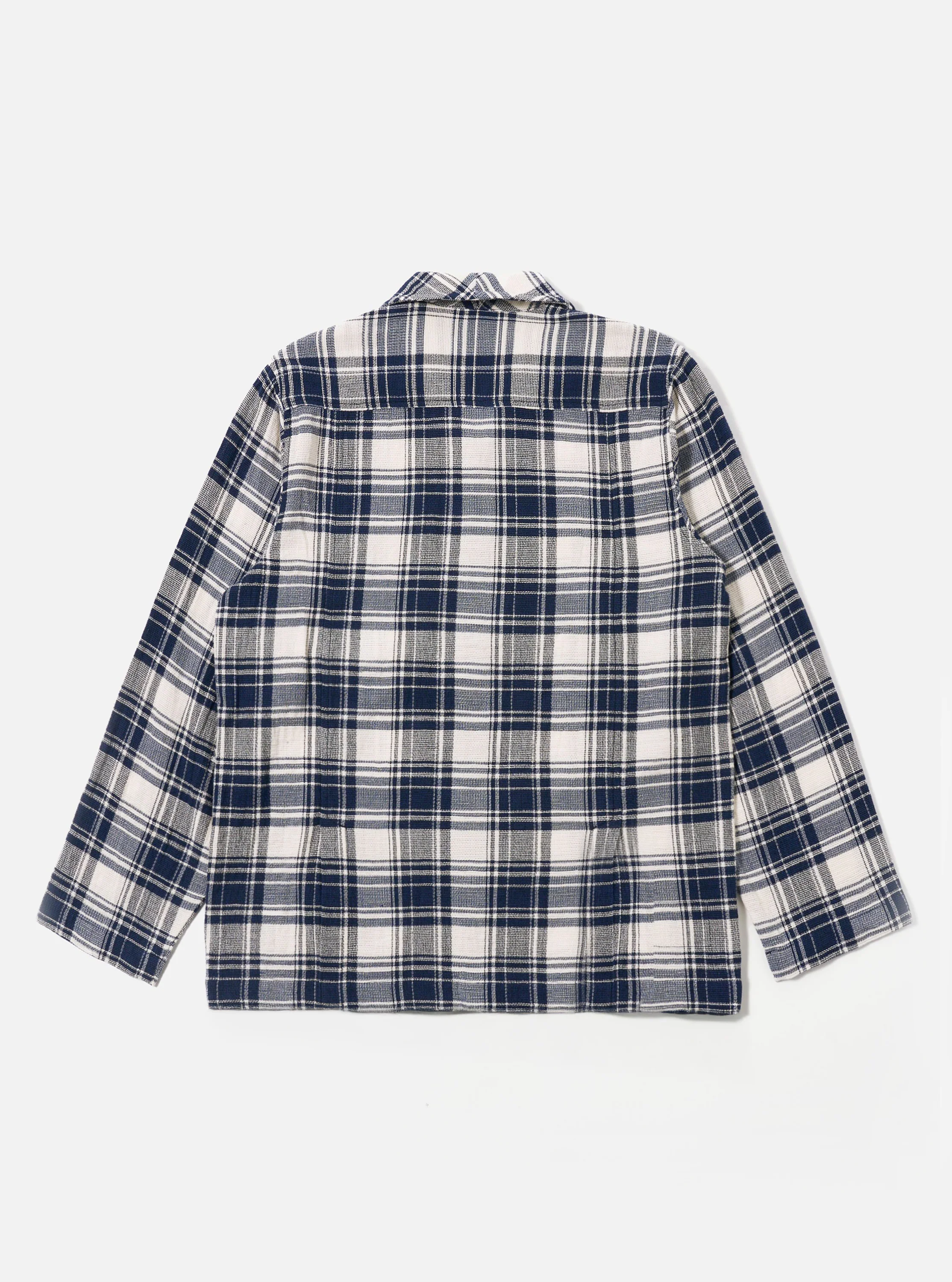 Navy Texture Plaid Cancun Jacket - Image 5